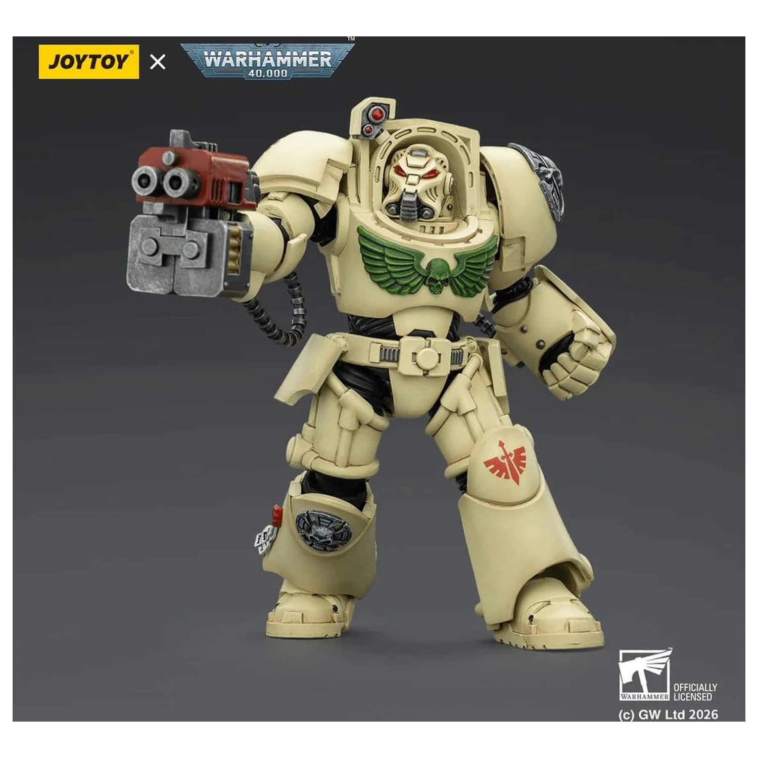 Warhammer 40,000 Akcijska figura Dark Angels Deathwing Terminator 2 s Power Fist i Storm Bolter 14 cm fotografija proizvoda