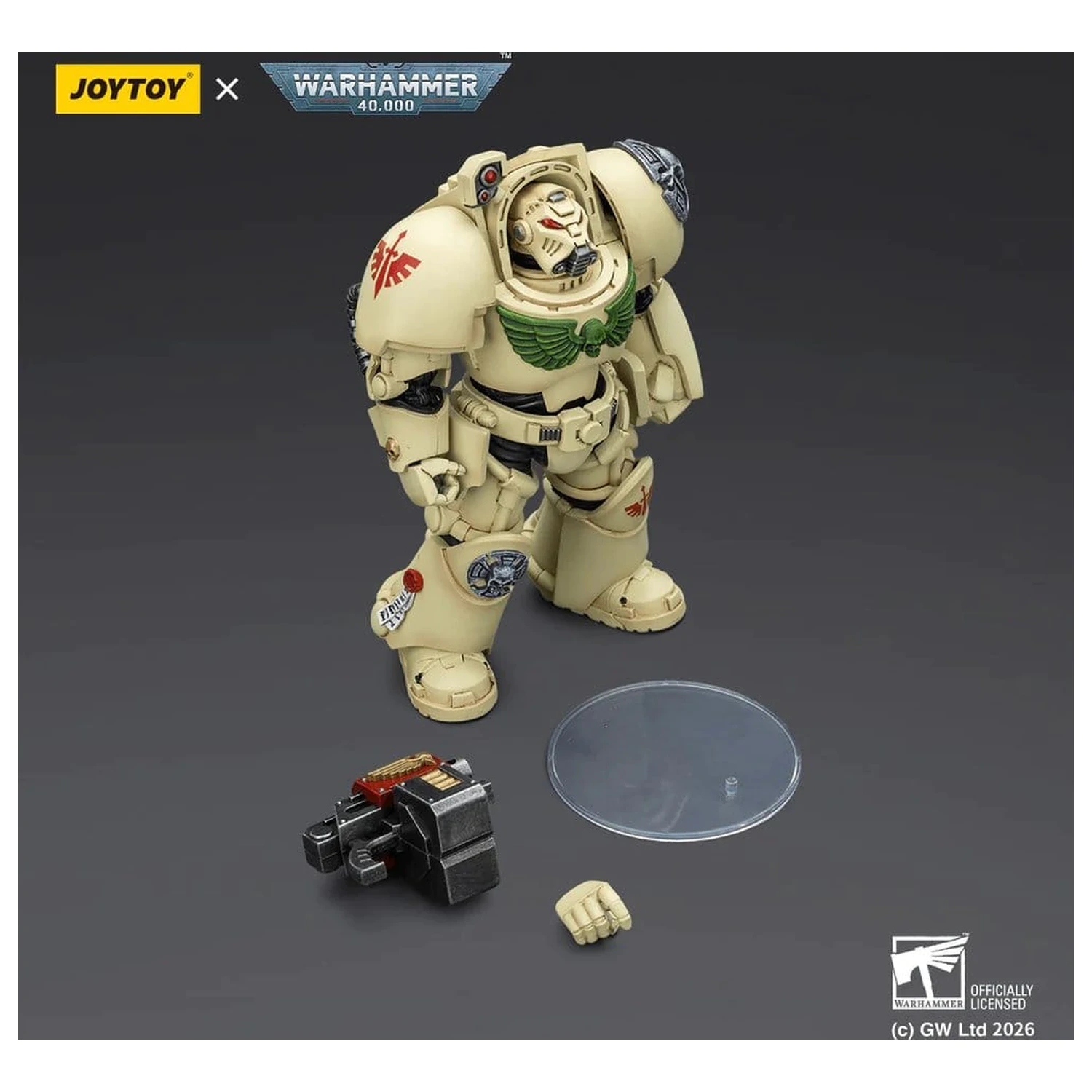 Warhammer 40,000 Akcijska figura Dark Angels Deathwing Terminator 2 s Power Fist i Storm Bolter 14 cm fotografija proizvoda