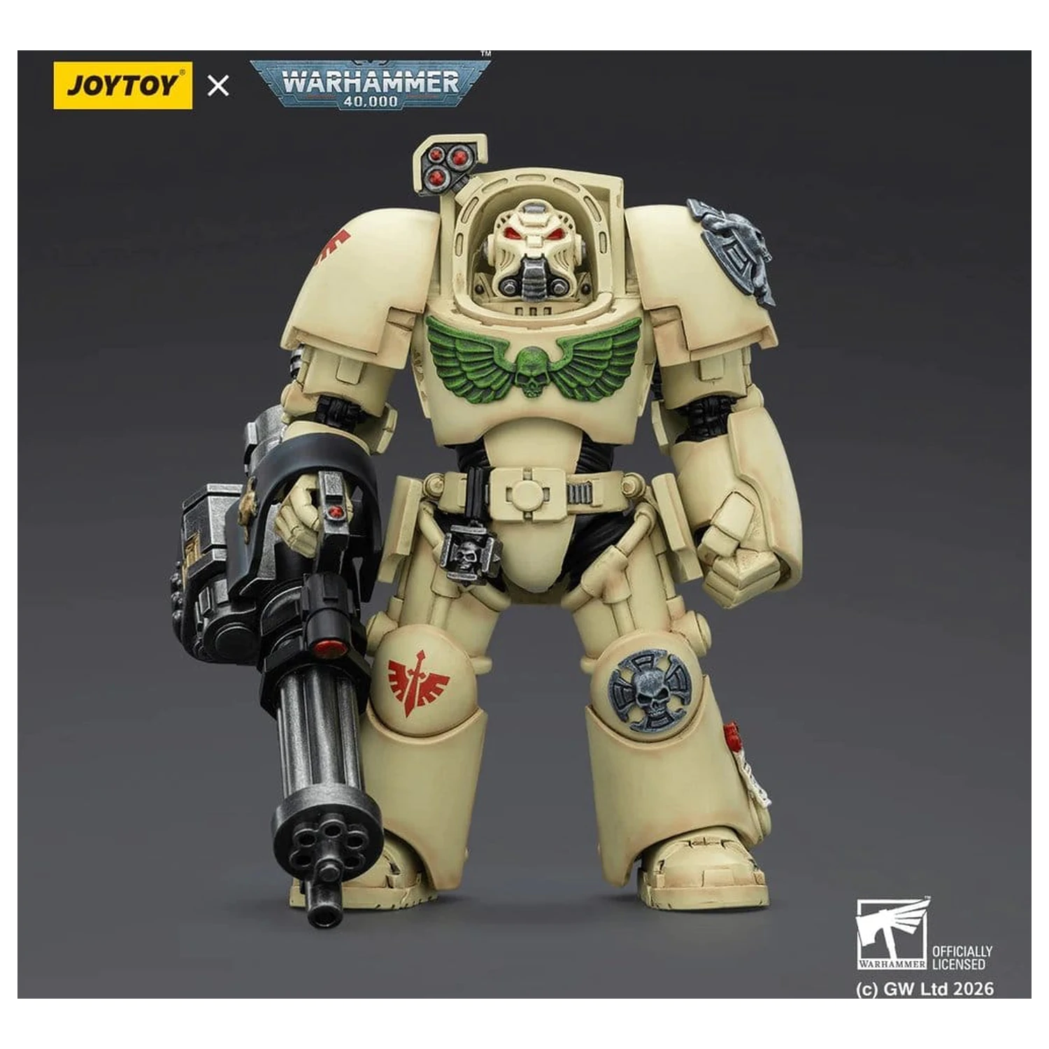 Warhammer 40,000 Action Figure Dark Angels Deathwing Terminator 3 s Power Fist i Assault Cannon 14 cm fotografija proizvoda