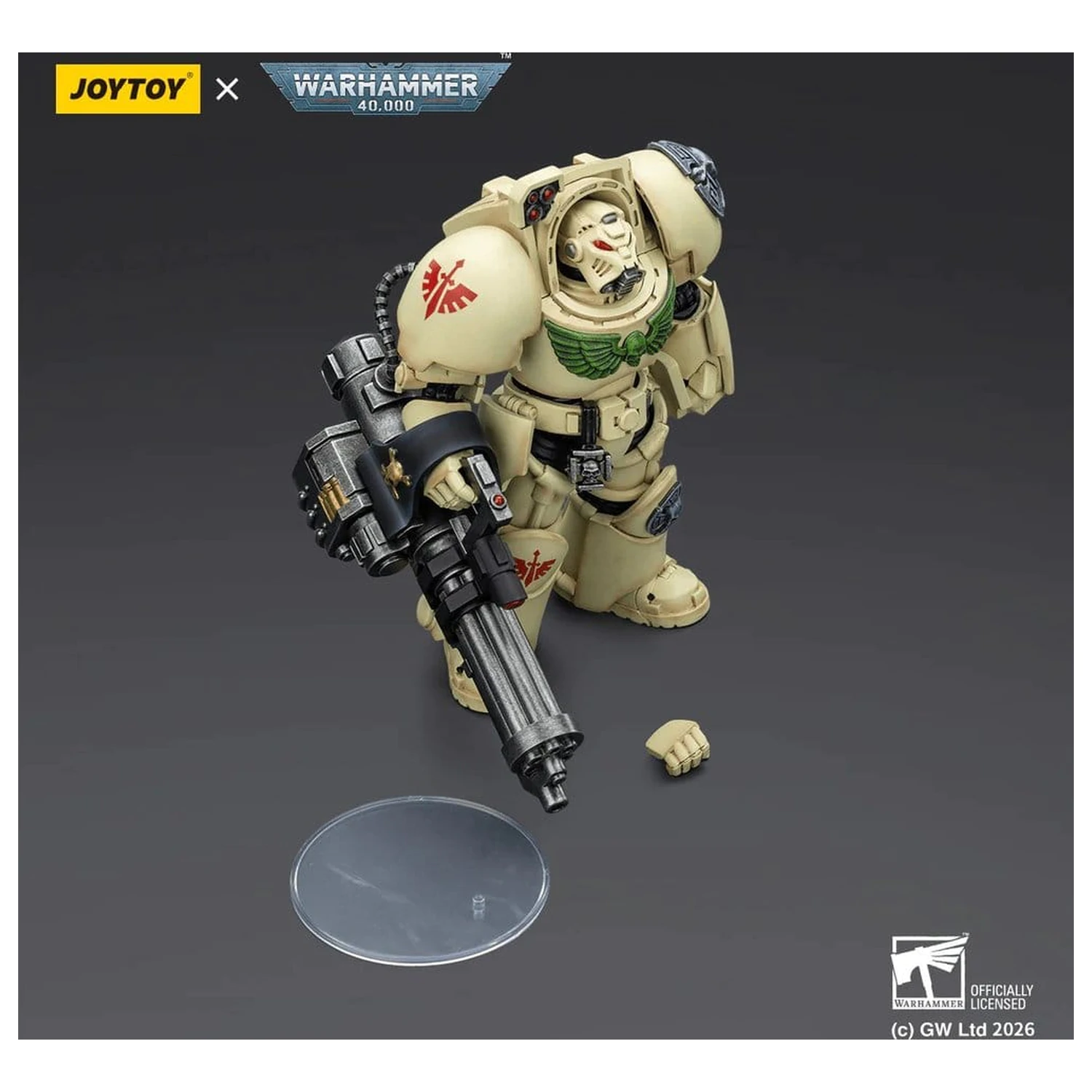 Warhammer 40,000 Action Figure Dark Angels Deathwing Terminator 3 s Power Fist i Assault Cannon 14 cm fotografija proizvoda