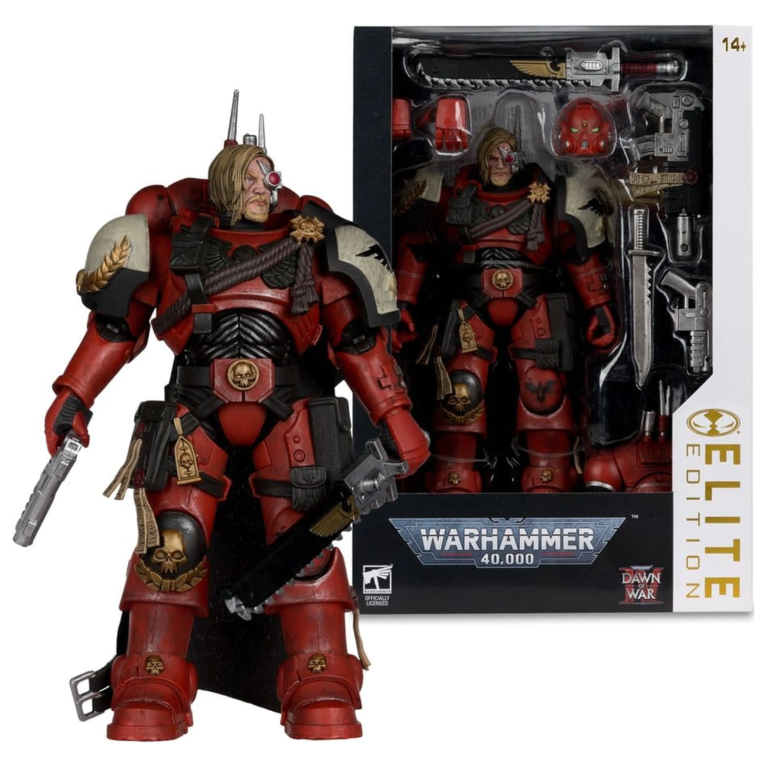 Warhammer 40,000 Dawn of War McFarlane Elite Edition Akcijska figura Kapetan Cyrus (Dawn of War 4) 20 cm fotografija proizvoda
