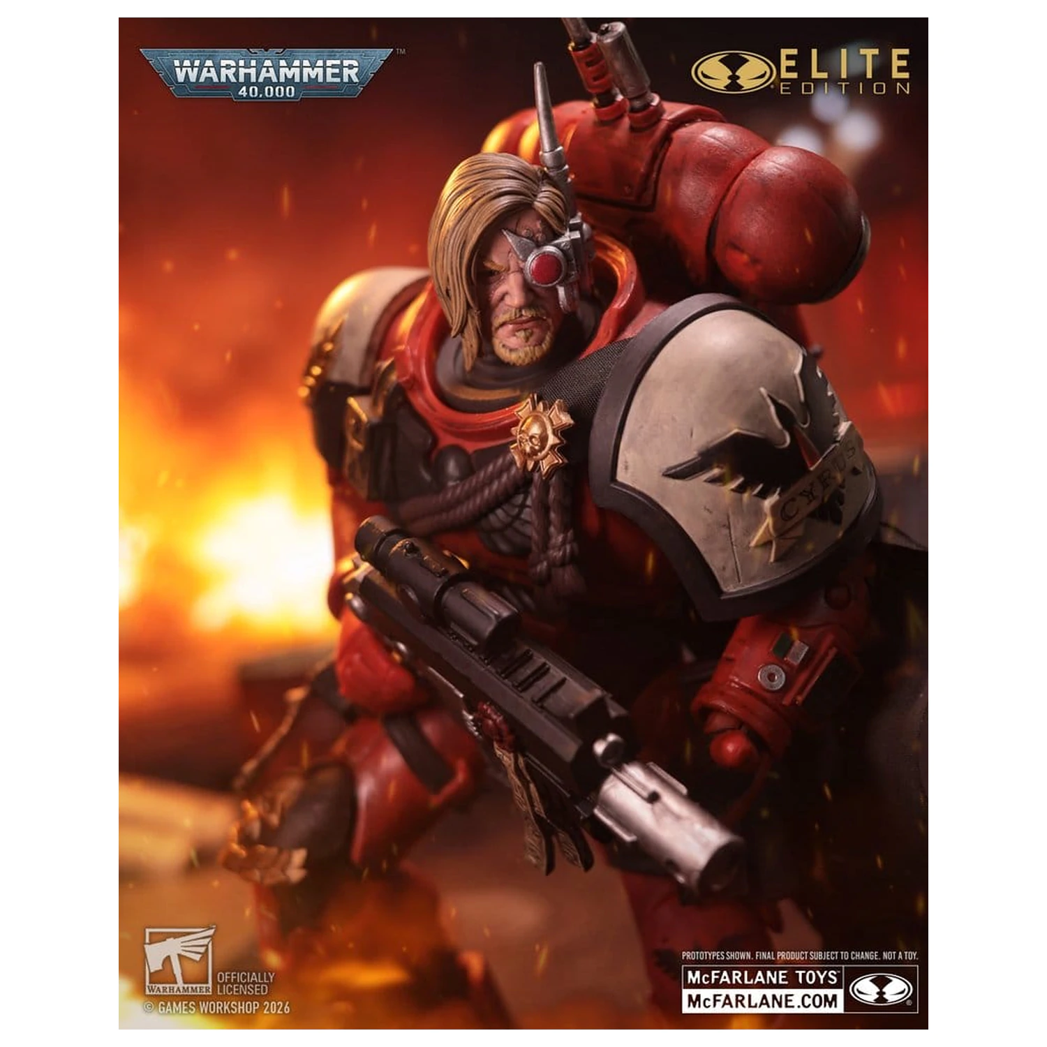 Warhammer 40,000 Dawn of War McFarlane Elite Edition Akcijska figura Kapetan Cyrus (Dawn of War 4) 20 cm fotografija proizvoda