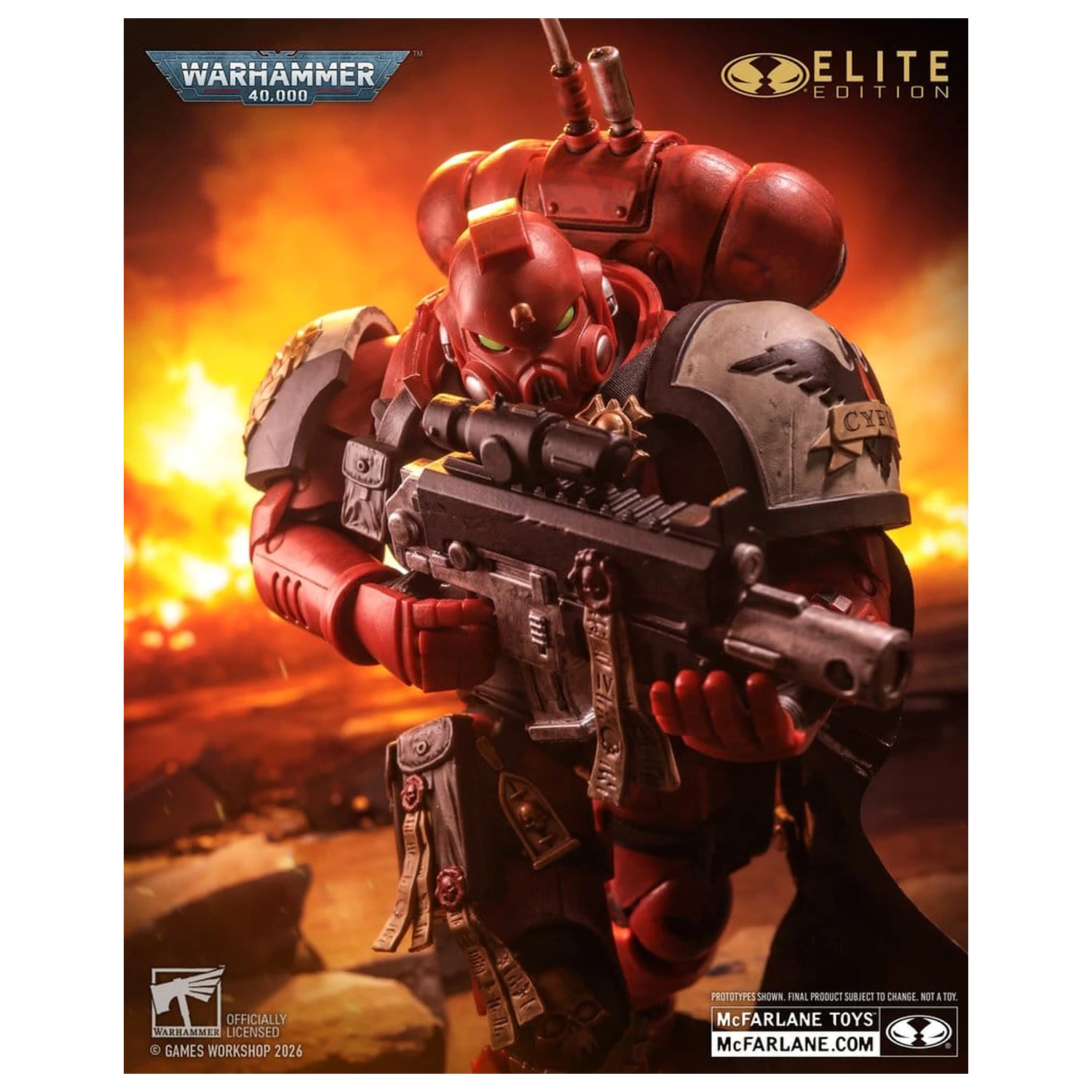 Warhammer 40,000 Dawn of War McFarlane Elite Edition Akcijska figura Kapetan Cyrus (Dawn of War 4) 20 cm fotografija proizvoda