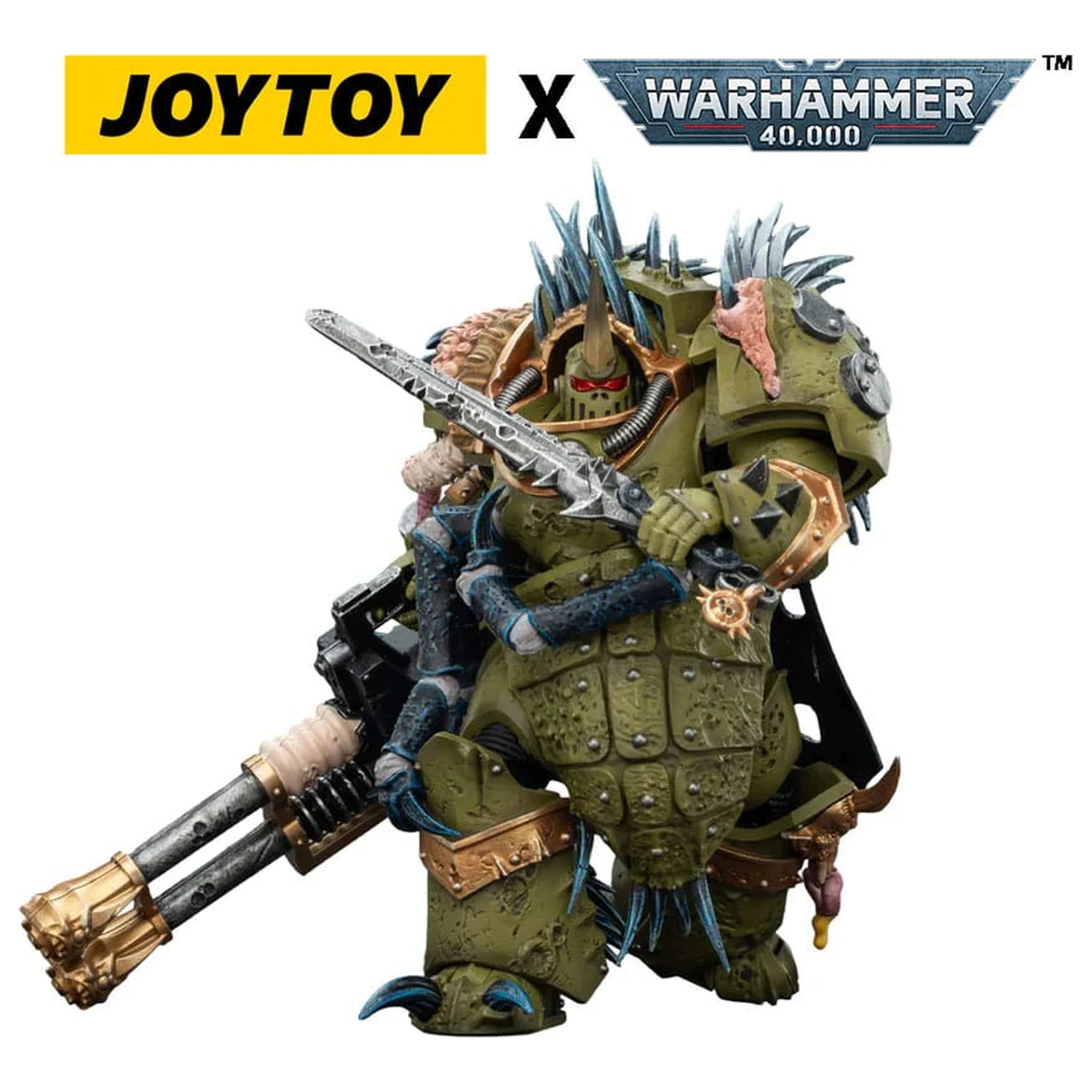 Warhammer 40,000 Akcijska figura Death Guard Blightlord Terminator 1 s Reaper Autocannon i Bubotic Blades 14 cm fotografija proizvoda