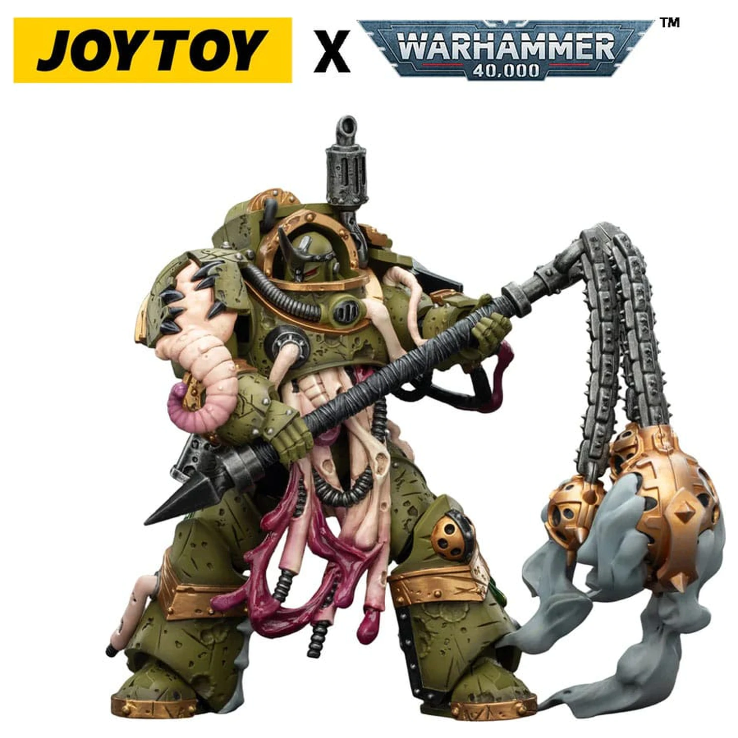 Warhammer 40,000 figurica Death Guard Blightlord Terminator 2 with Flail of Corruption 14 cm fotografija proizvoda