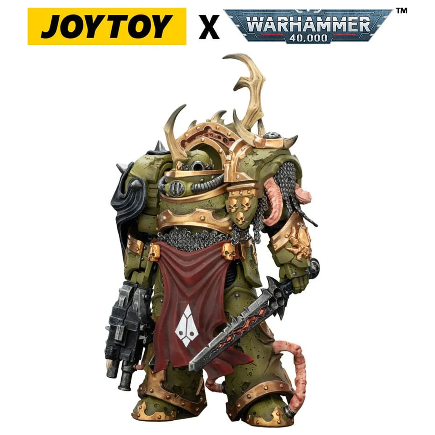 Warhammer 40,000 Action Figura Death Guard Blightlord Terminator 3 s Combi-bolterom i Bubotic Bladeom 14 cm fotografija proizvoda