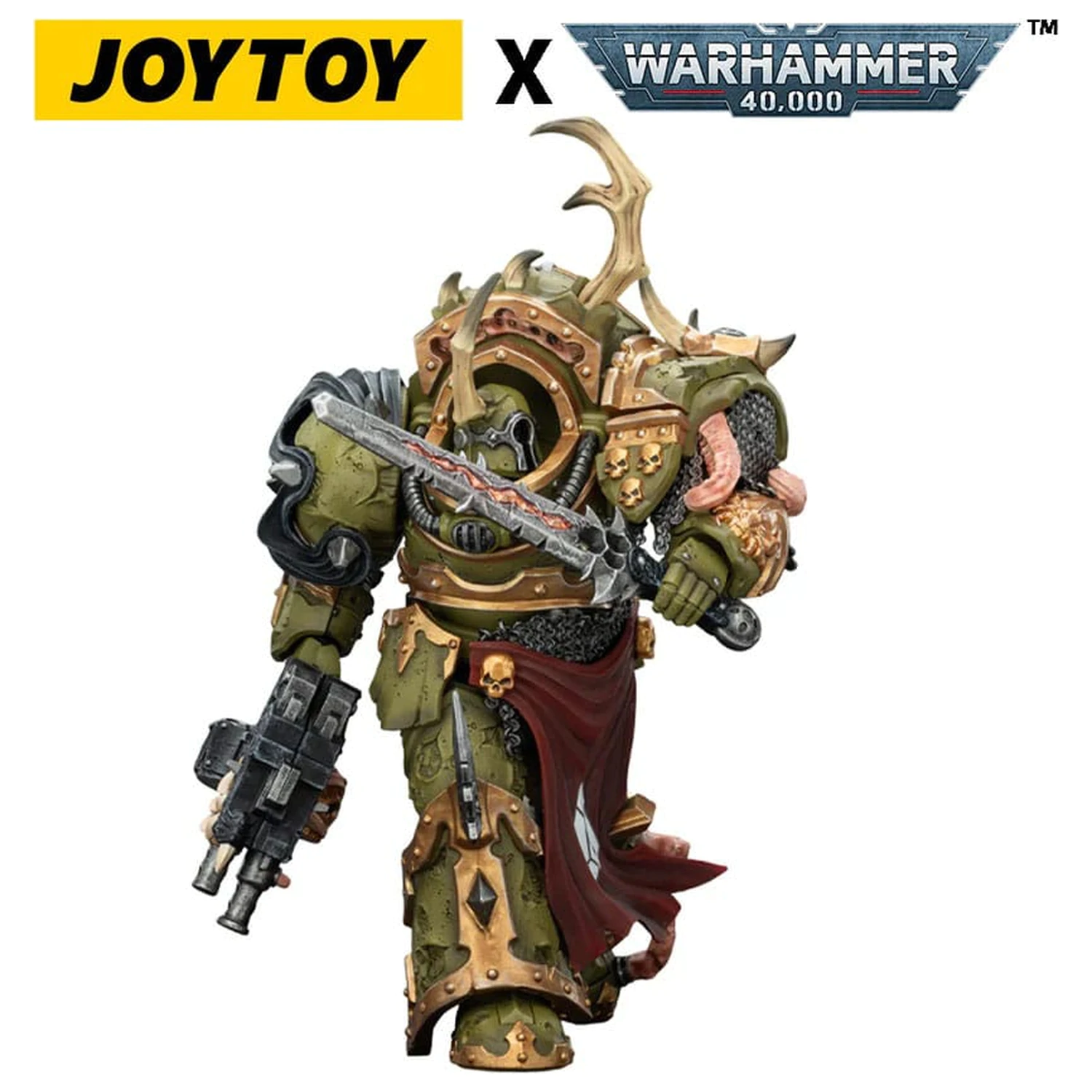Warhammer 40,000 Action Figura Death Guard Blightlord Terminator 3 s Combi-bolterom i Bubotic Bladeom 14 cm fotografija proizvoda