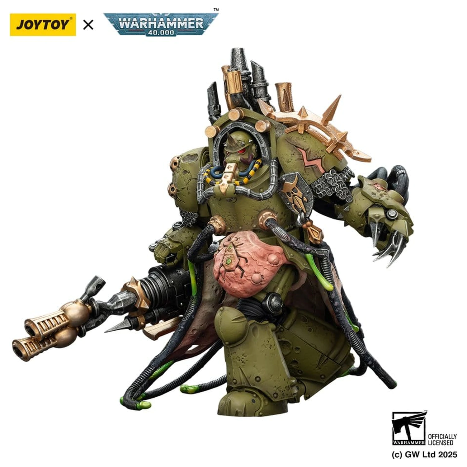 Warhammer 40,000 Akcijska figura Death Guard Lord of Virulence with Power Fist and Twin Plague Spewer 14 cm fotografija proizvoda