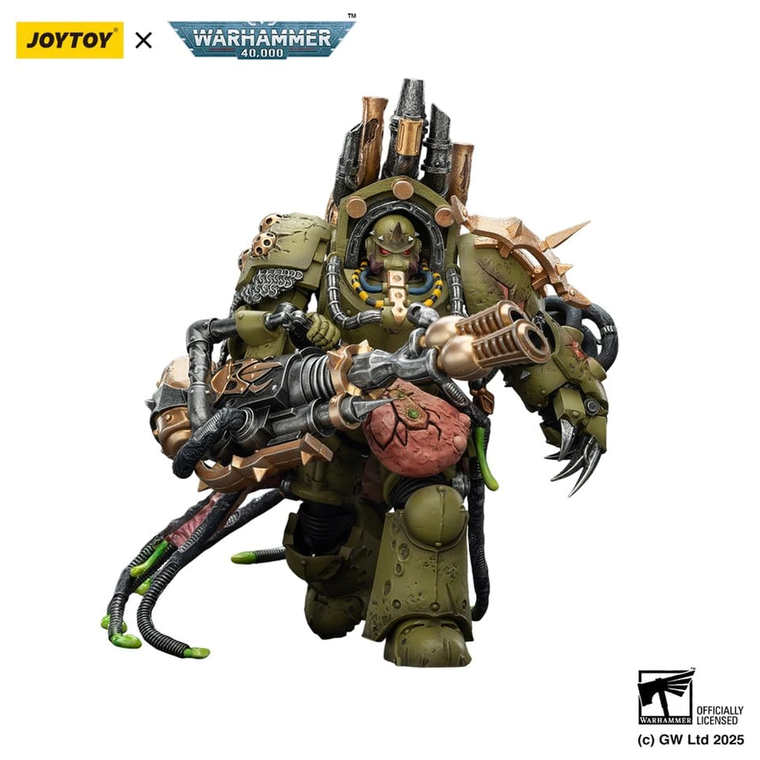 Warhammer 40,000 Akcijska figura Death Guard Lord of Virulence with Power Fist and Twin Plague Spewer 14 cm fotografija proizvoda