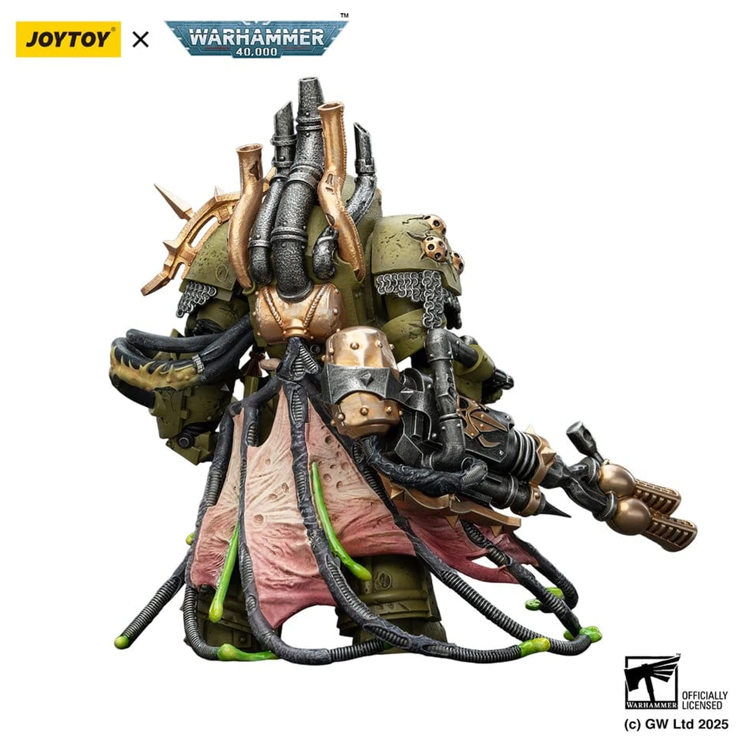 Warhammer 40,000 Akcijska figura Death Guard Lord of Virulence with Power Fist and Twin Plague Spewer 14 cm fotografija proizvoda