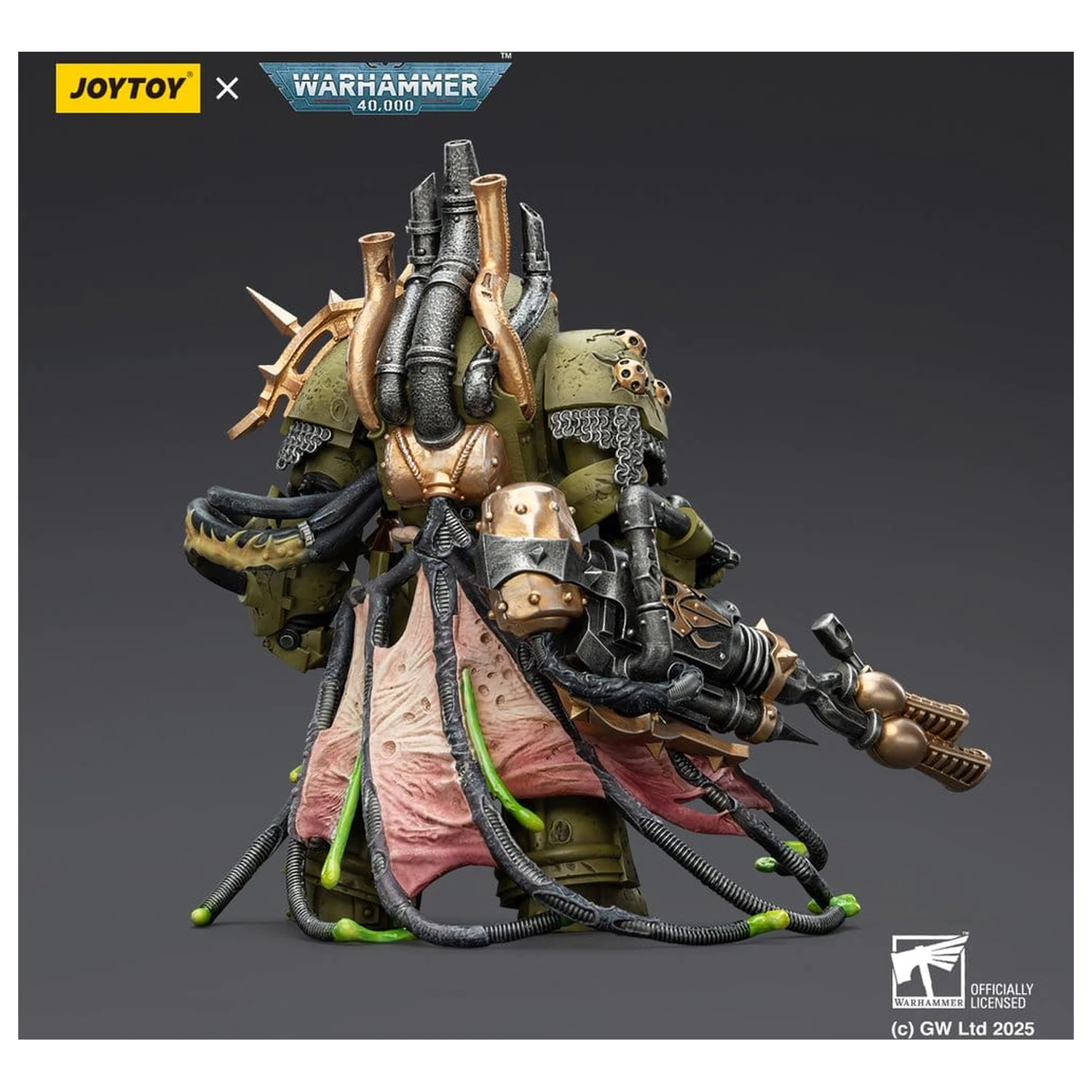 Warhammer 40,000 Akcijska figura Death Guard Lord of Virulence with Power Fist and Twin Plague Spewer 14 cm fotografija proizvoda