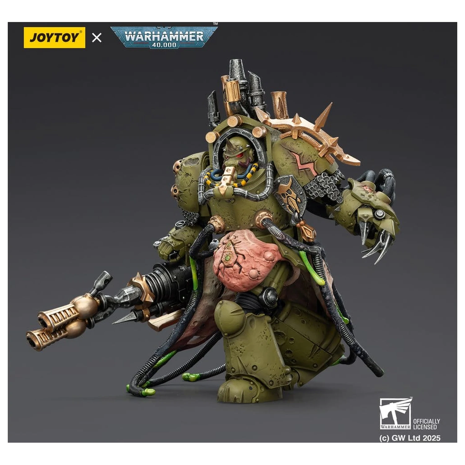 Warhammer 40,000 Akcijska figura Death Guard Lord of Virulence with Power Fist and Twin Plague Spewer 14 cm fotografija proizvoda
