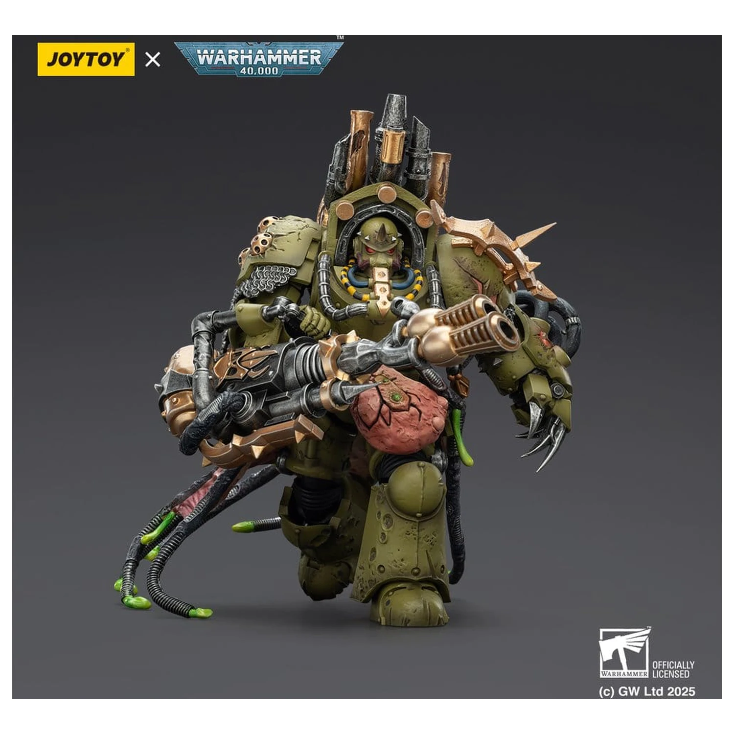 Warhammer 40,000 Akcijska figura Death Guard Lord of Virulence with Power Fist and Twin Plague Spewer 14 cm fotografija proizvoda