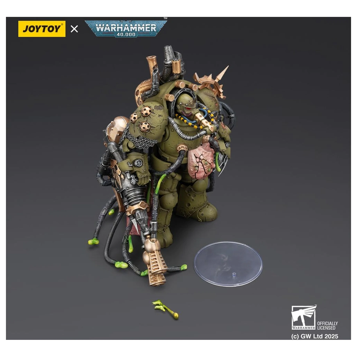 Warhammer 40,000 Akcijska figura Death Guard Lord of Virulence with Power Fist and Twin Plague Spewer 14 cm fotografija proizvoda