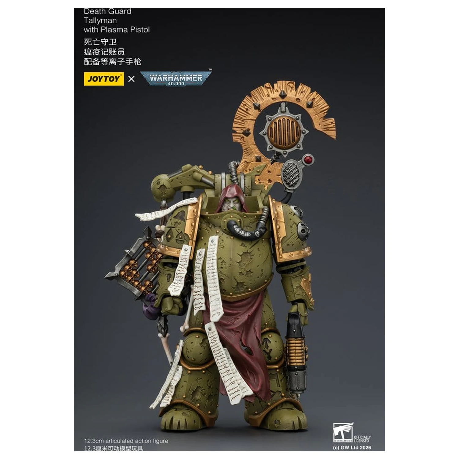 Warhammer 40,000 Akcijska figura Death Guard Tallyman 12 cm fotografija proizvoda