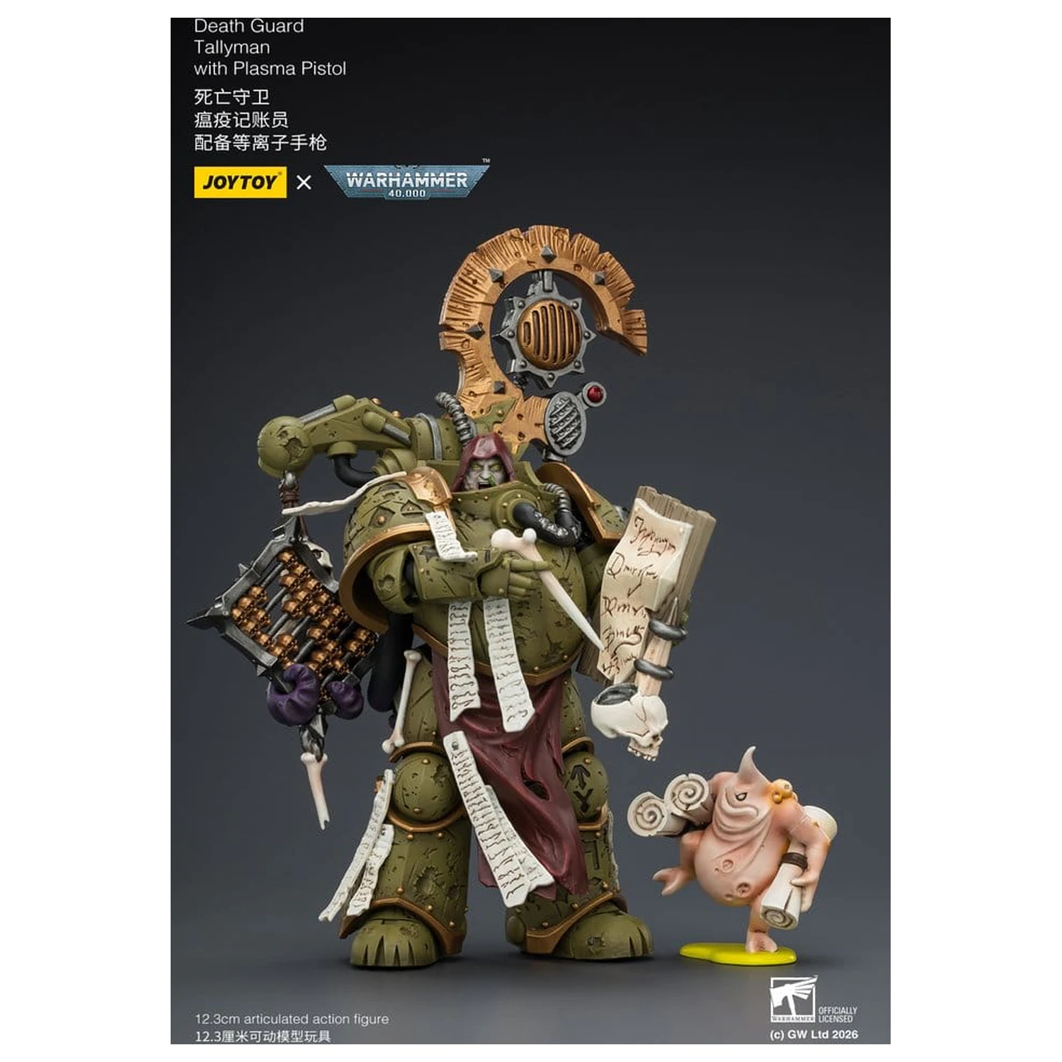 Warhammer 40,000 Akcijska figura Death Guard Tallyman 12 cm fotografija proizvoda