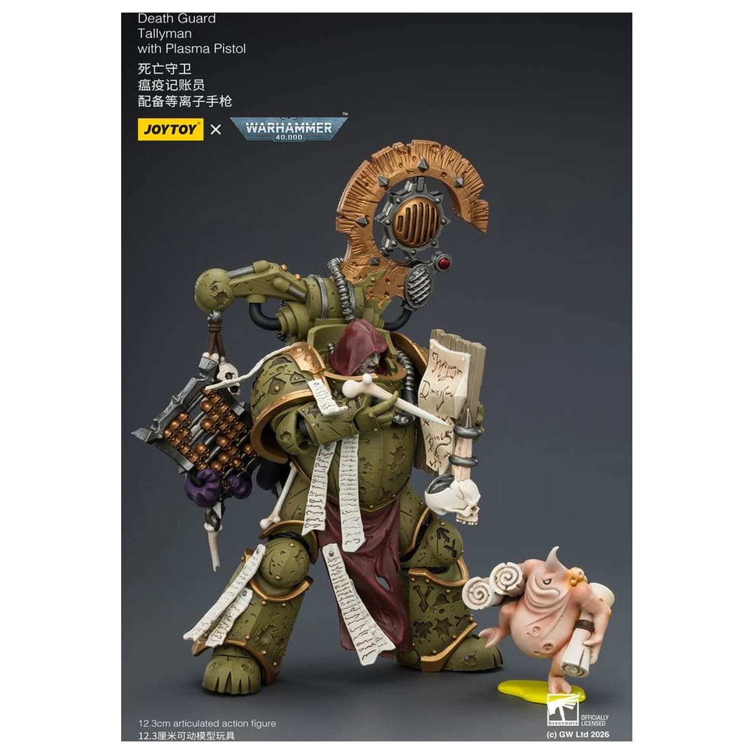 Warhammer 40,000 Akcijska figura Death Guard Tallyman 12 cm fotografija proizvoda