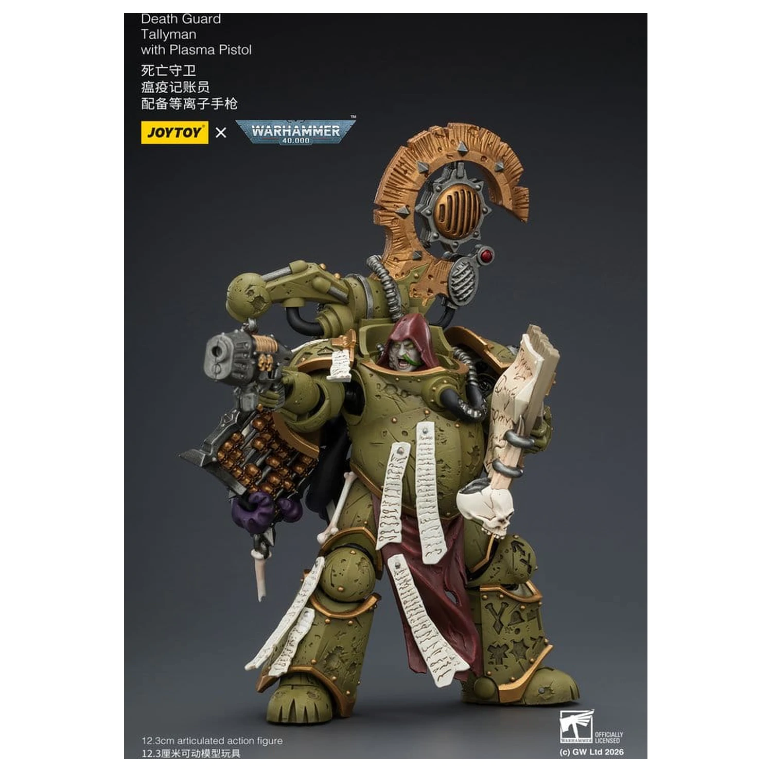 Warhammer 40,000 Akcijska figura Death Guard Tallyman 12 cm fotografija proizvoda