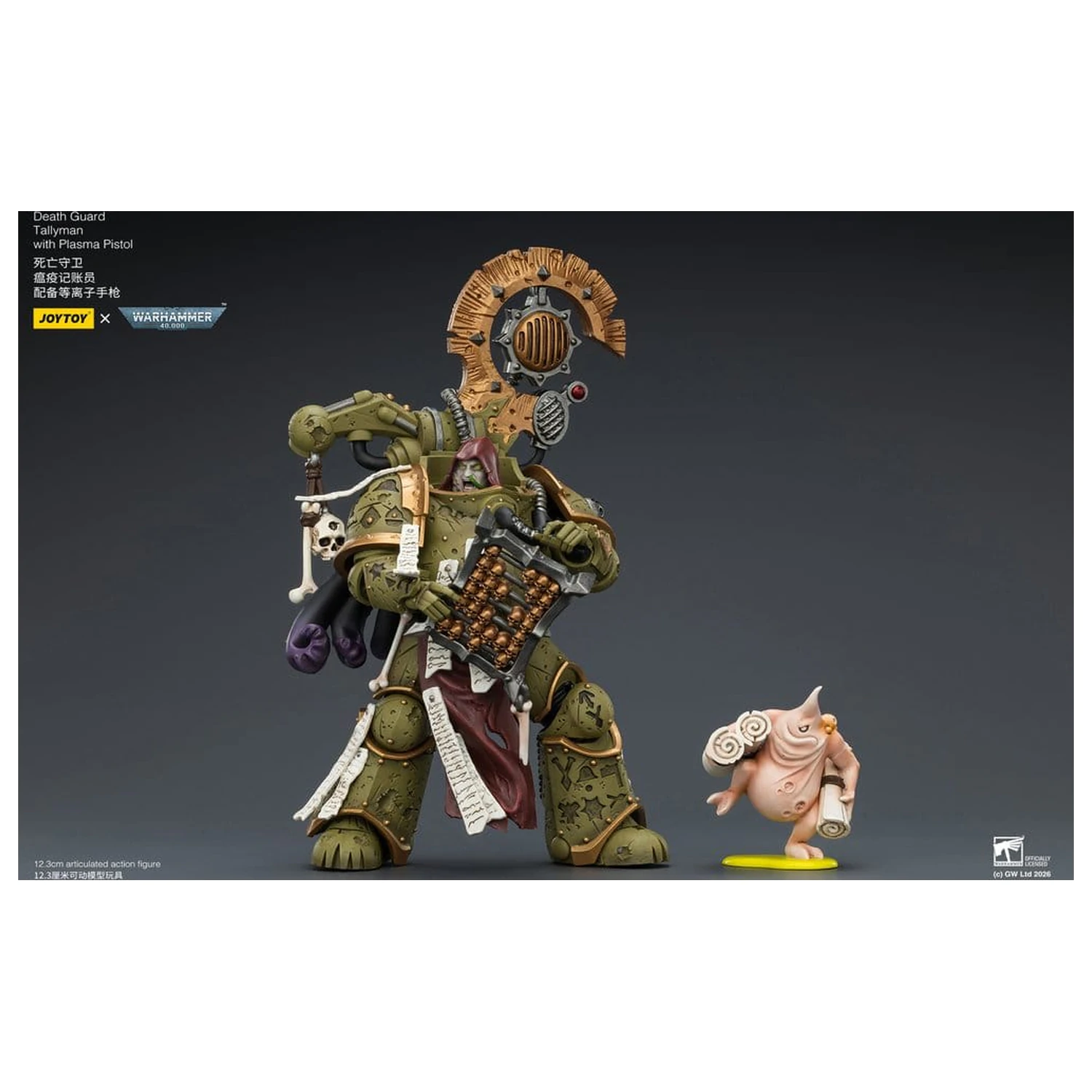 Warhammer 40,000 Akcijska figura Death Guard Tallyman 12 cm fotografija proizvoda