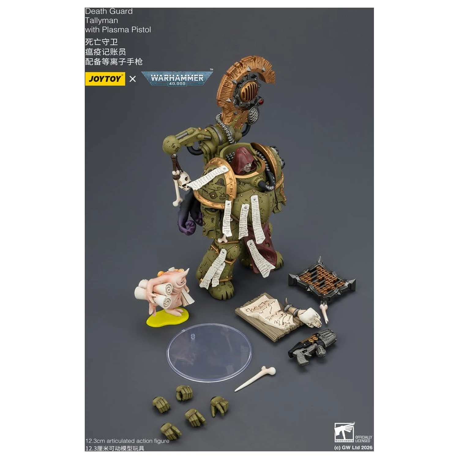 Warhammer 40,000 Akcijska figura Death Guard Tallyman 12 cm fotografija proizvoda