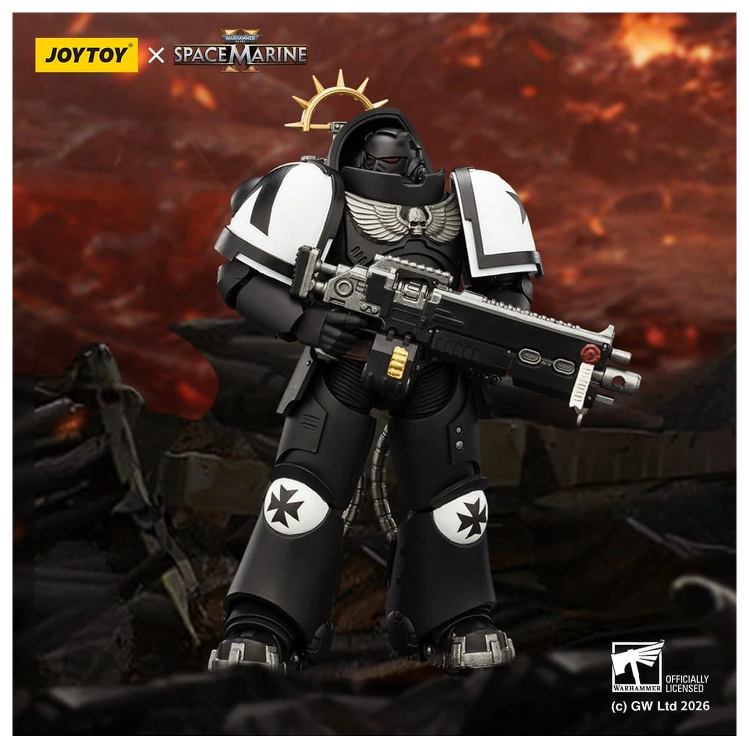 Warhammer 40,000 Akcijska figura Game Edition Black Templars Heavy Intercessor 13 cm fotografija proizvoda