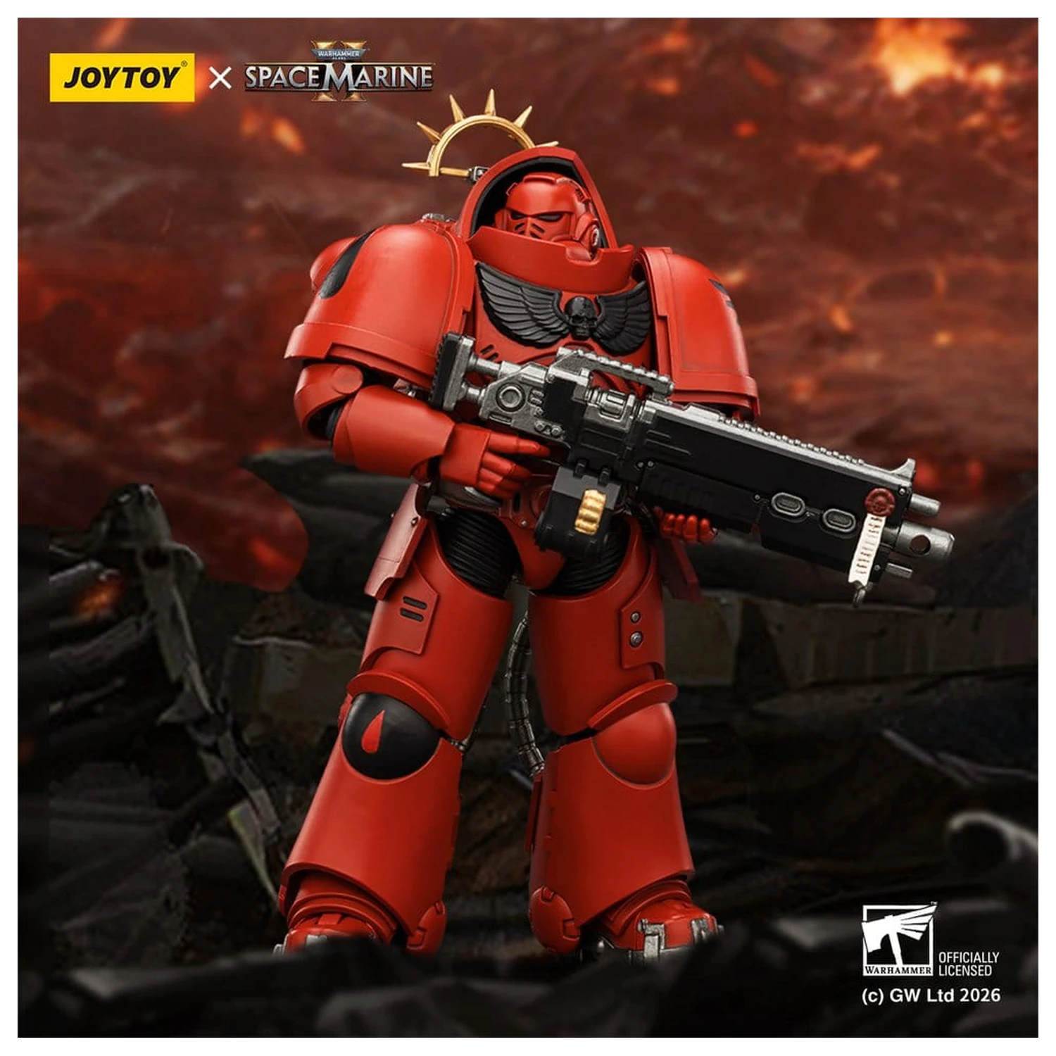 Warhammer 40,000 figurica akcijska igra Izdanje Blood Angels Heavy Intercessor 13 cm fotografija proizvoda