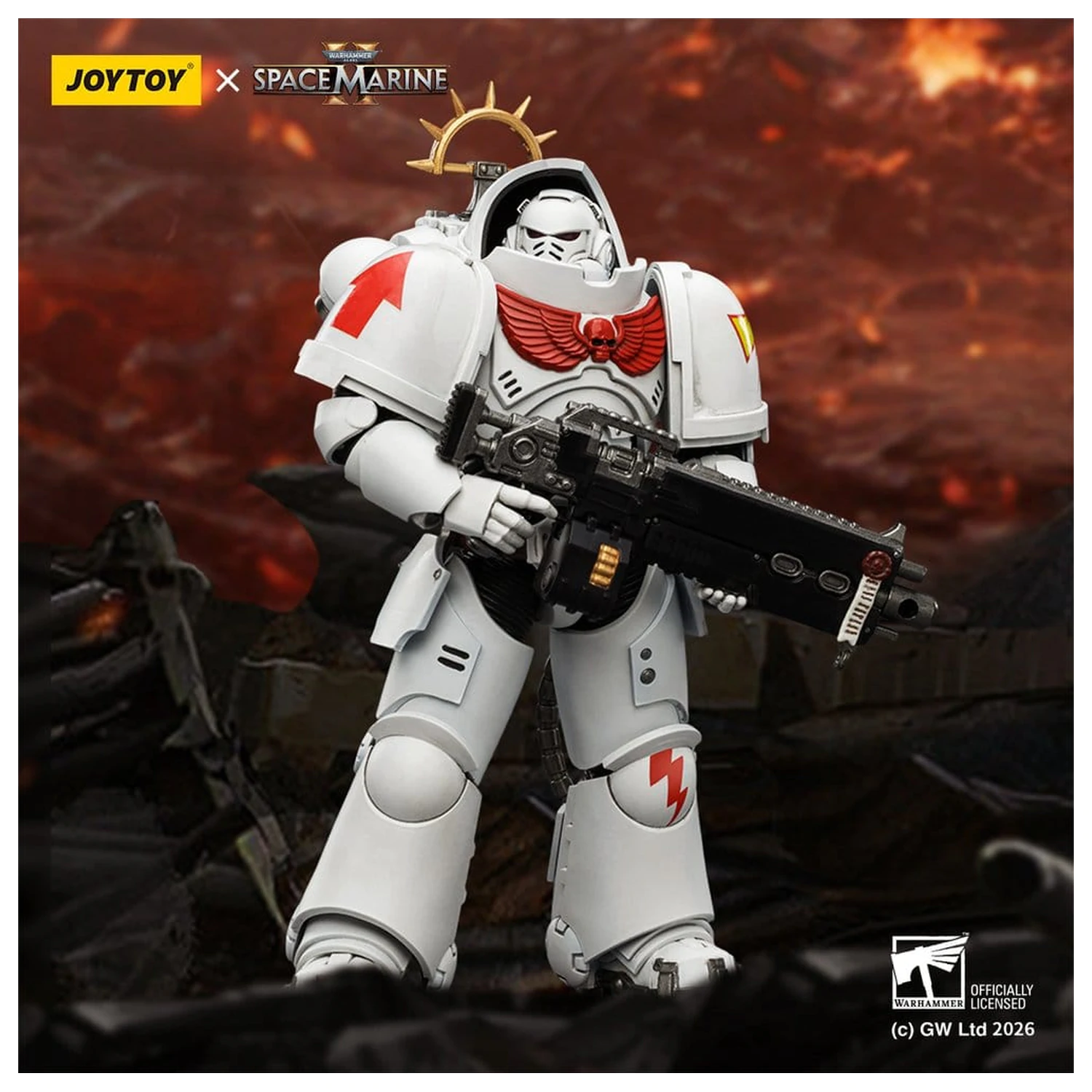 Warhammer 40,000 Action Figura Game Edition White Scars Heavy Intercessor 13 cm fotografija proizvoda