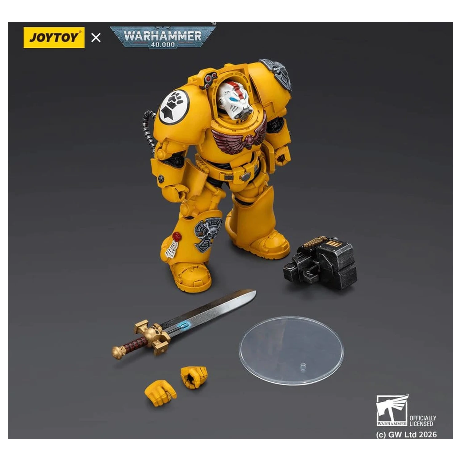 Warhammer 40,000 Akcijska figura Imperial Fists Terminator 1 s Power Sword i Storm Bolter 14 cm fotografija proizvoda