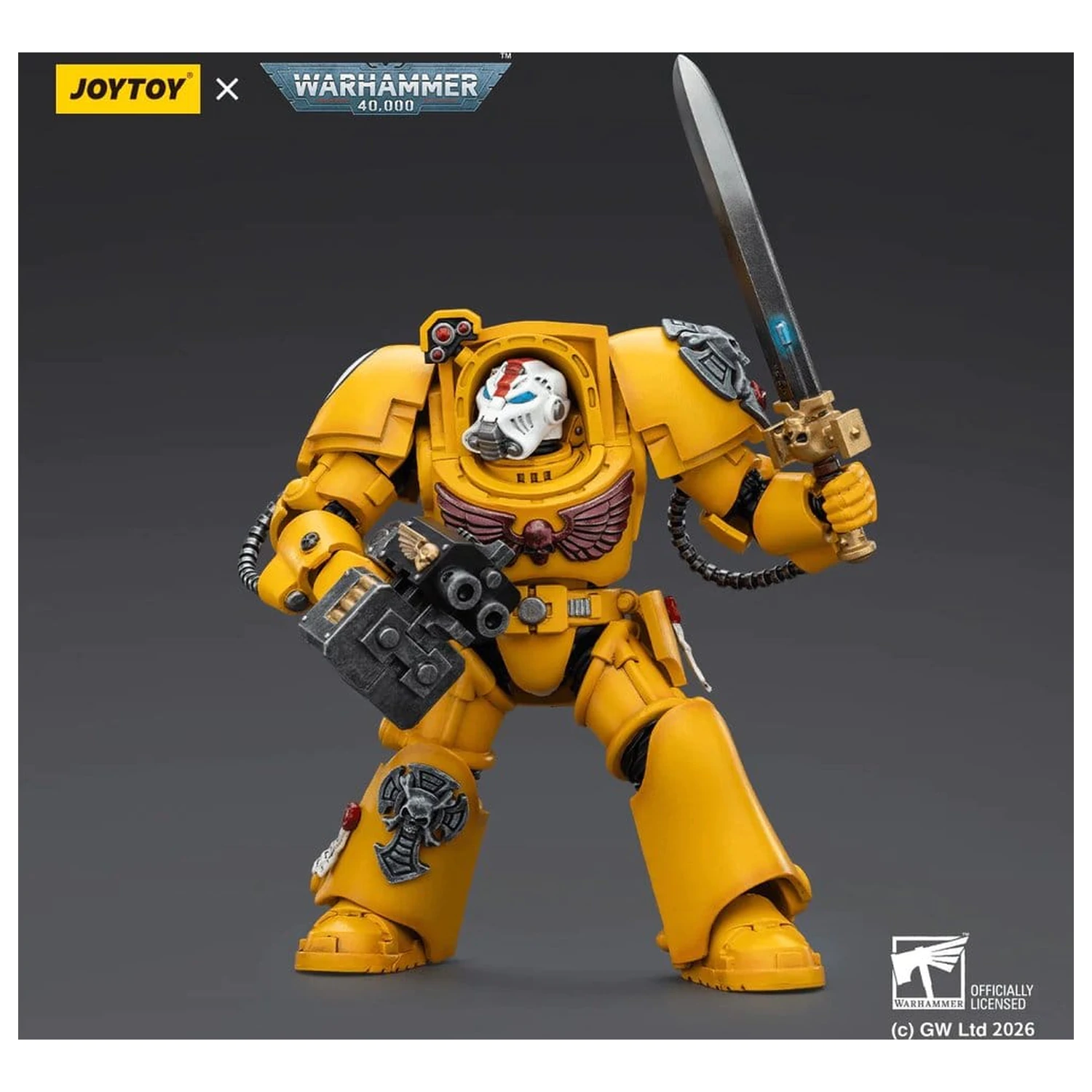 Warhammer 40,000 Akcijska figura Imperial Fists Terminator 1 s Power Sword i Storm Bolter 14 cm fotografija proizvoda