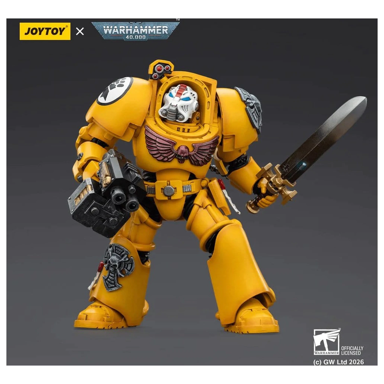 Warhammer 40,000 Akcijska figura Imperial Fists Terminator 1 s Power Sword i Storm Bolter 14 cm fotografija proizvoda