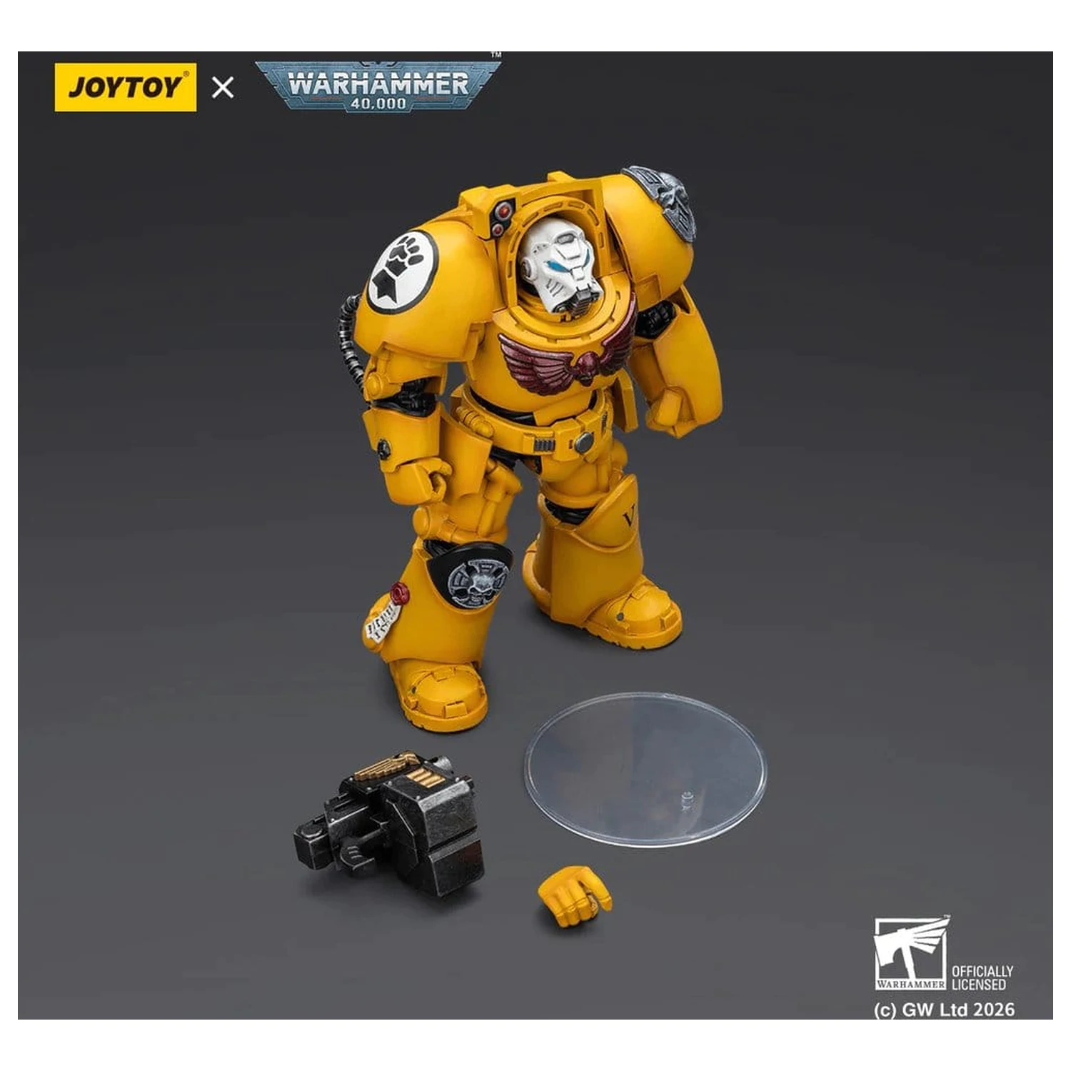 Warhammer 40,000 Action Figura Imperial Fists Terminator 2 s Power Fist i Storm Bolter 14 cm fotografija proizvoda