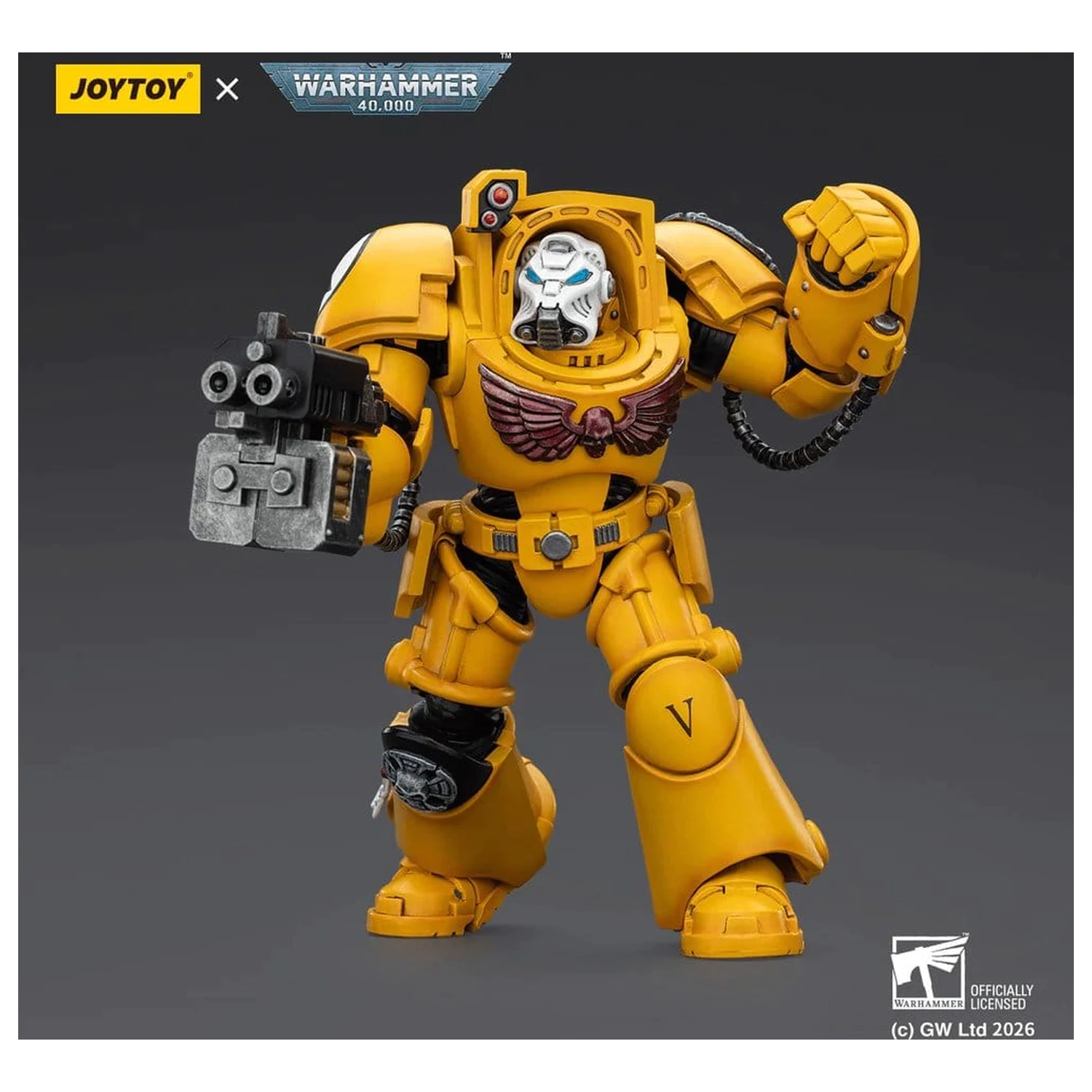 Warhammer 40,000 Action Figura Imperial Fists Terminator 2 s Power Fist i Storm Bolter 14 cm fotografija proizvoda