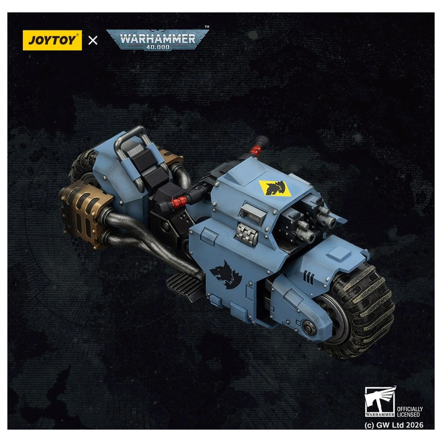 Warhammer 40,000 Borbeni motor "Raider-pattern" Space Wolves s dvostruko spojenim bolt puškama 22 cm fotografija proizvoda