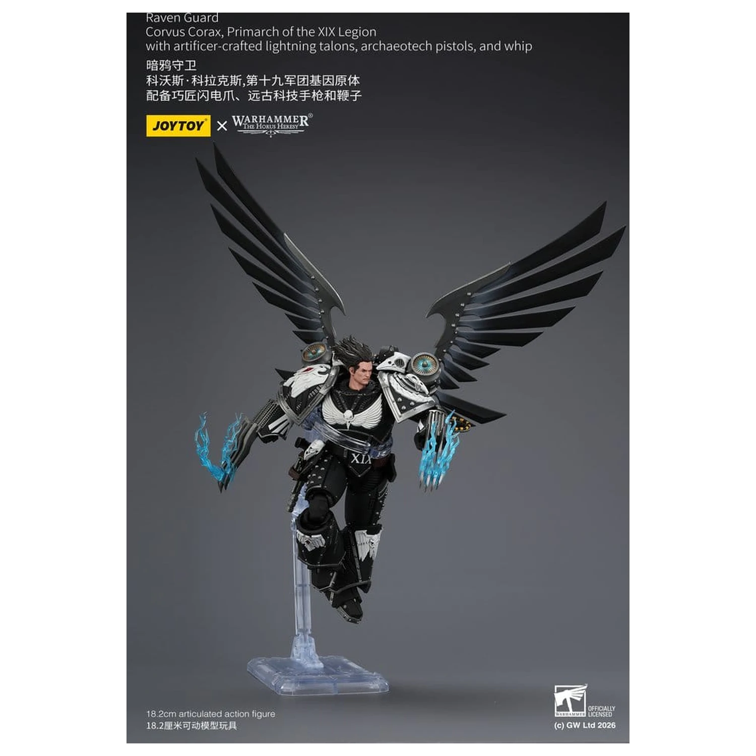 Warhammer 40,000 Akcijska figura Raven Guard Corvus Corax, Primarch of the XIX Legion 18 cm fotografija proizvoda