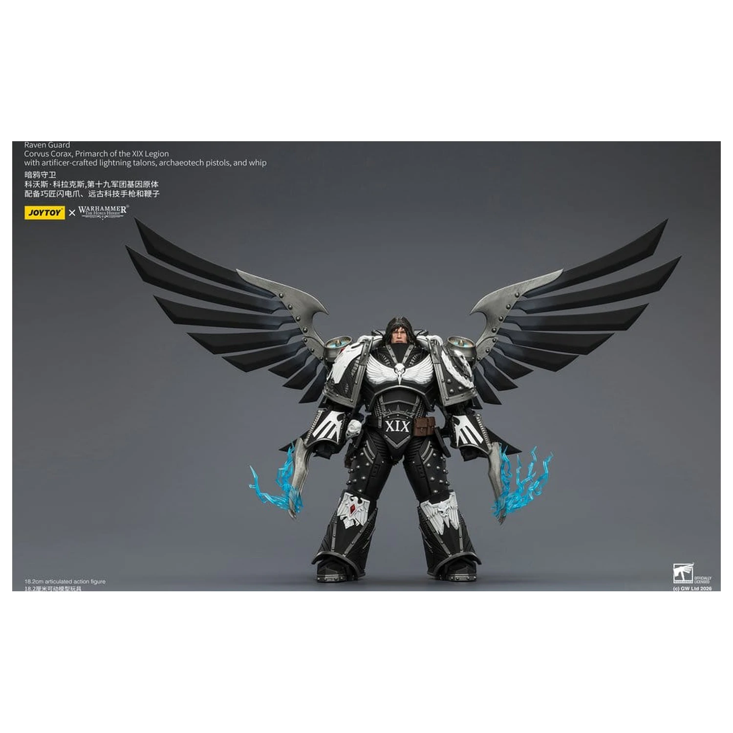 Warhammer 40,000 Akcijska figura Raven Guard Corvus Corax, Primarch of the XIX Legion 18 cm fotografija proizvoda