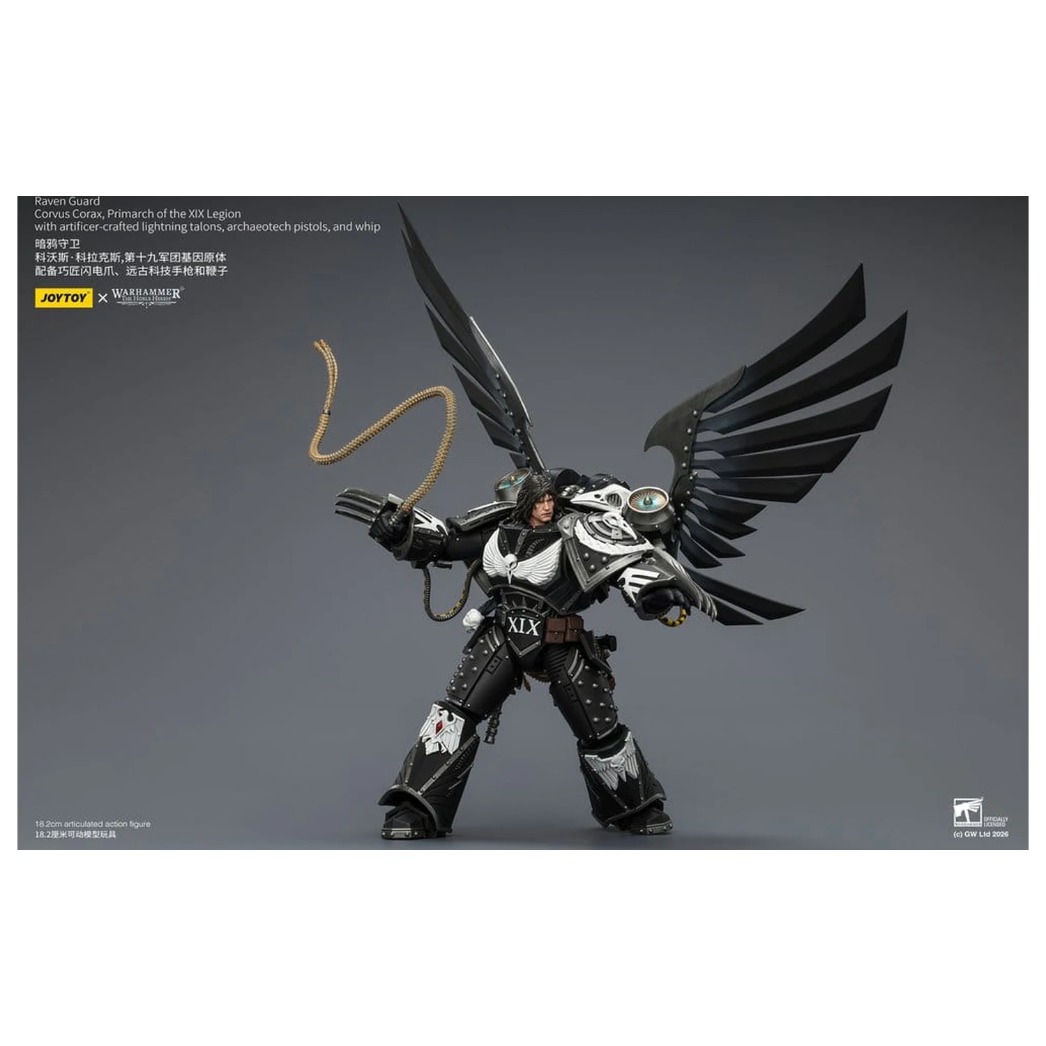 Warhammer 40,000 Akcijska figura Raven Guard Corvus Corax, Primarch of the XIX Legion 18 cm fotografija proizvoda