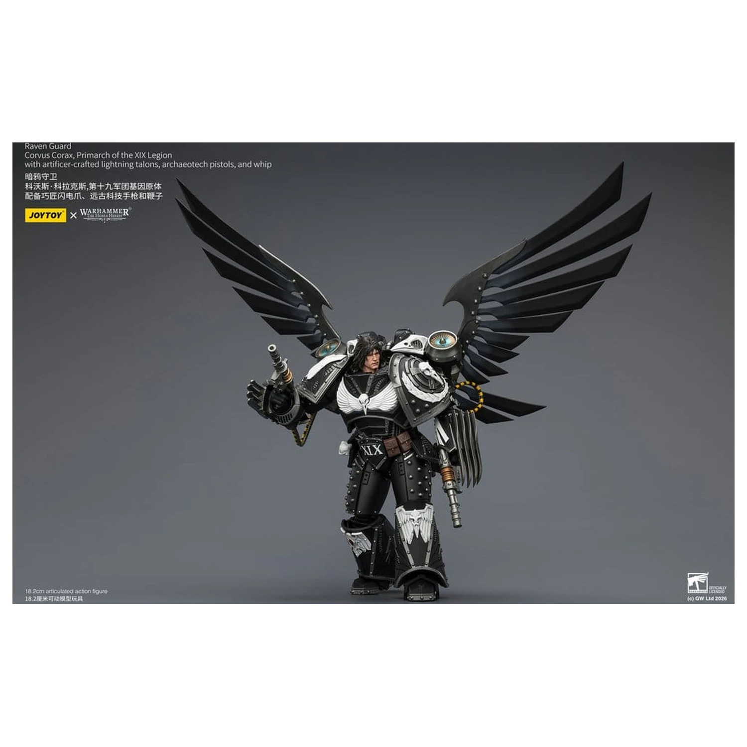 Warhammer 40,000 Akcijska figura Raven Guard Corvus Corax, Primarch of the XIX Legion 18 cm fotografija proizvoda