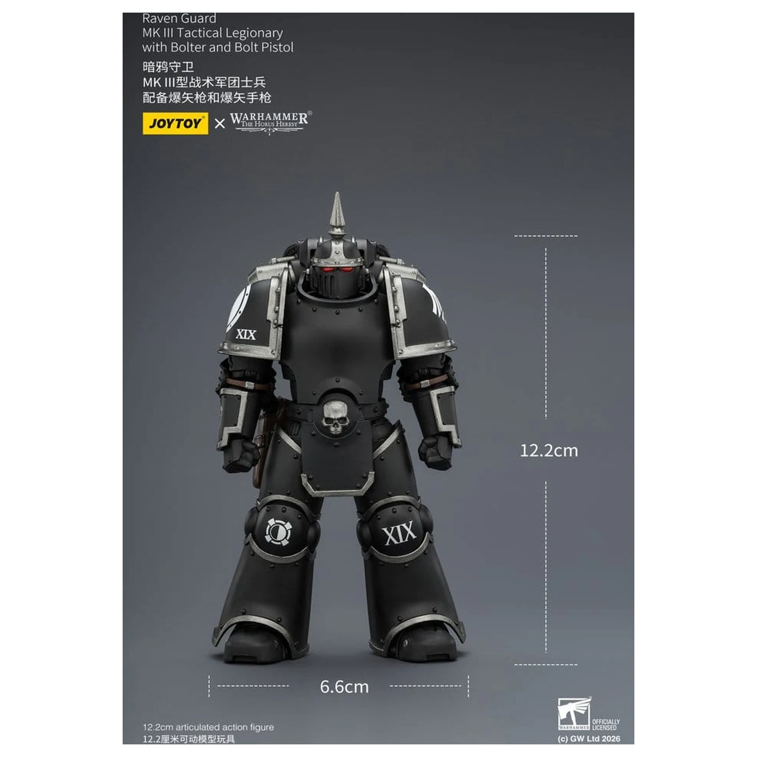 Warhammer 40,000 Akcijska figura Raven Guard MK III Taktički Legionar 12 cm fotografija proizvoda