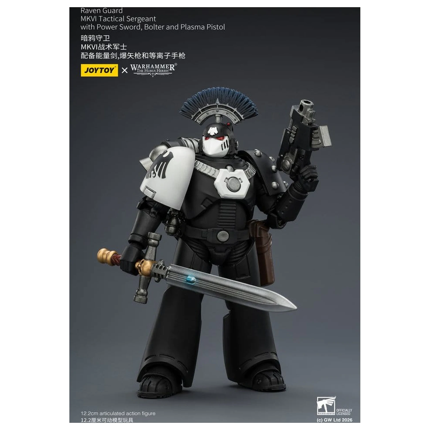 Warhammer 40,000 Action Figura Raven Guard MkVI Tactical Sergeant 12 cm fotografija proizvoda