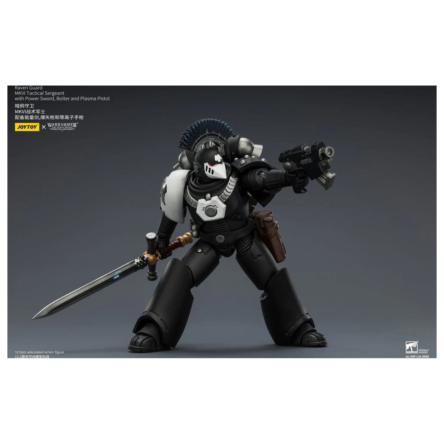 Warhammer 40,000 Action Figura Raven Guard MkVI Tactical Sergeant 12 cm fotografija proizvoda