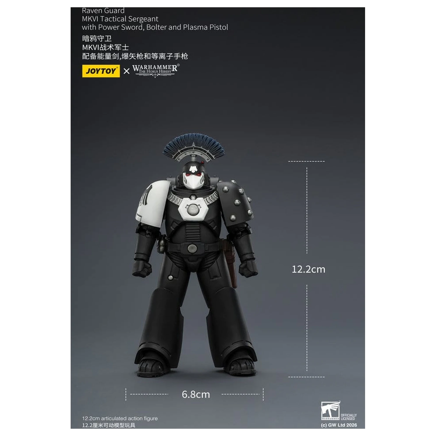 Warhammer 40,000 Action Figura Raven Guard MkVI Tactical Sergeant 12 cm fotografija proizvoda