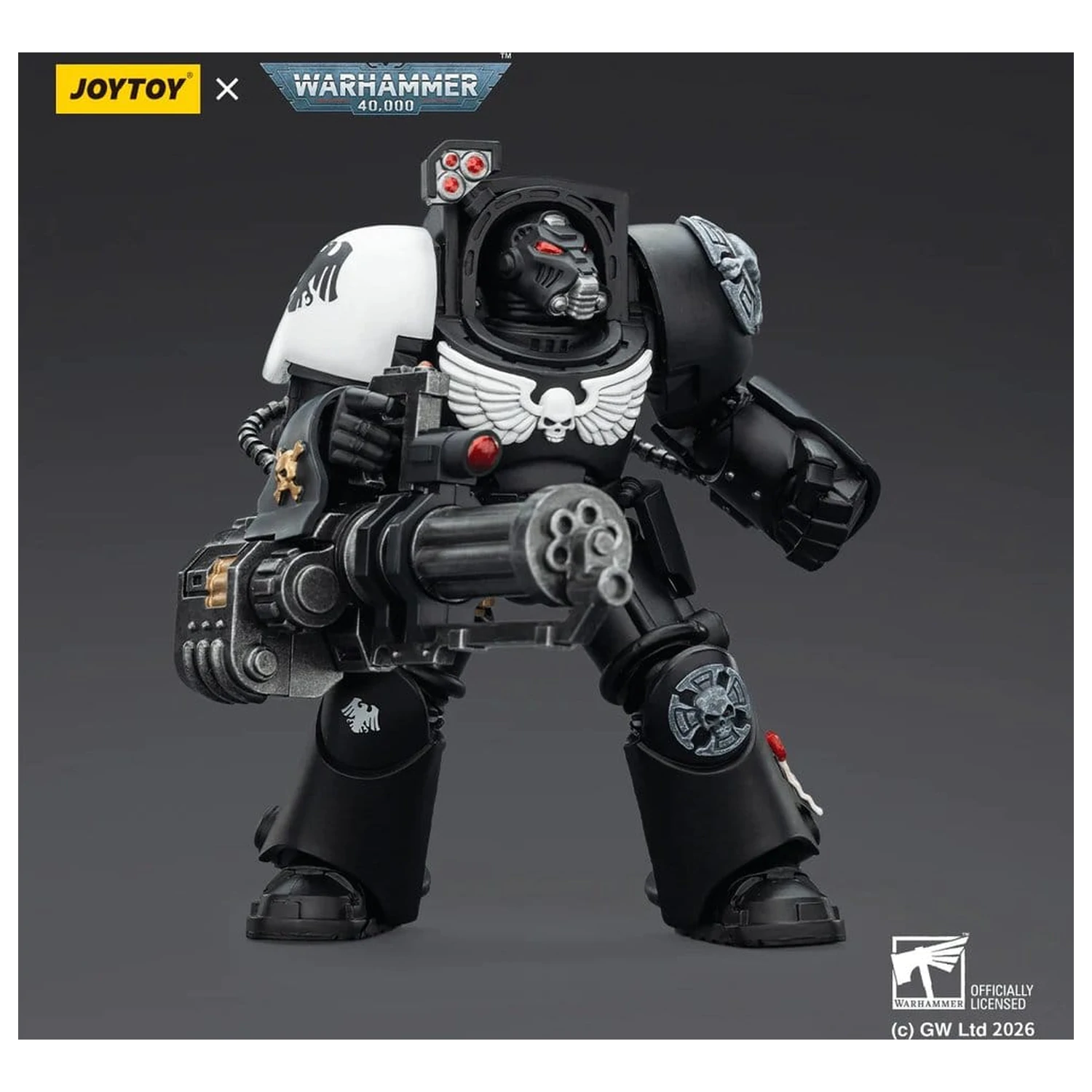 Warhammer 40,000 Akcijska figura Raven Guard Terminator 3 s Power Fist i Assault Cannon 14 cm fotografija proizvoda