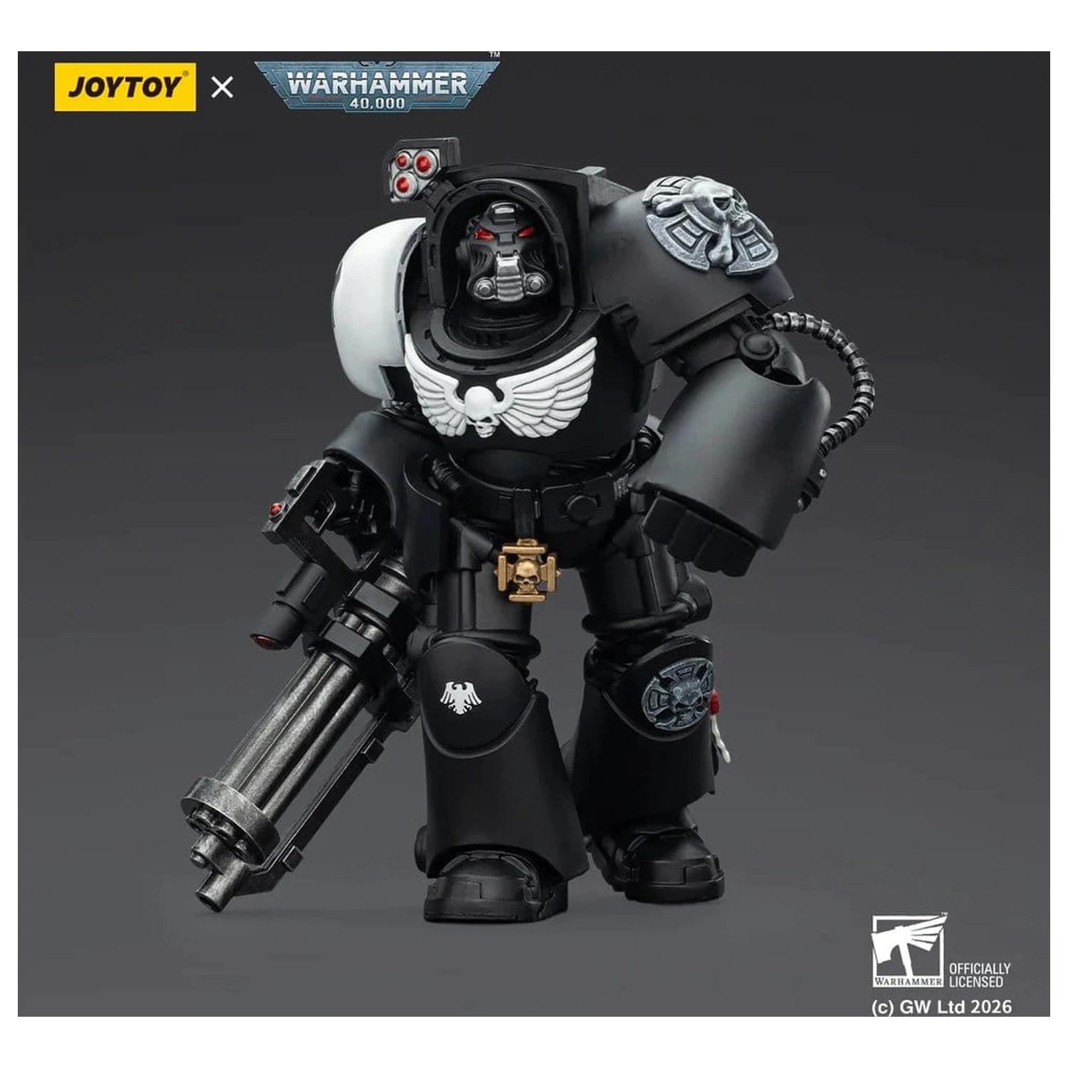 Warhammer 40,000 Akcijska figura Raven Guard Terminator 3 s Power Fist i Assault Cannon 14 cm fotografija proizvoda