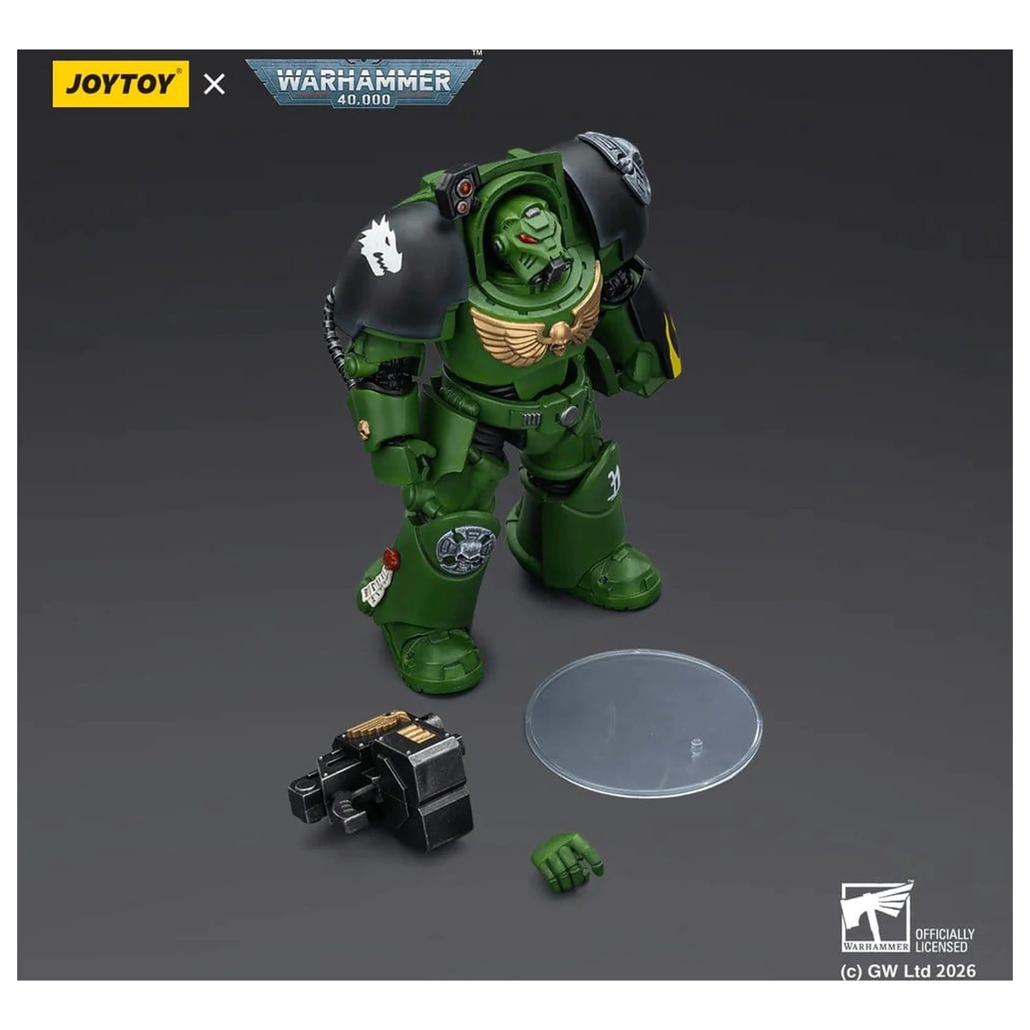 Warhammer 40,000 Akcijska figura Salamanders Terminator 2 s Power Fist i Storm Bolter 14 cm fotografija proizvoda