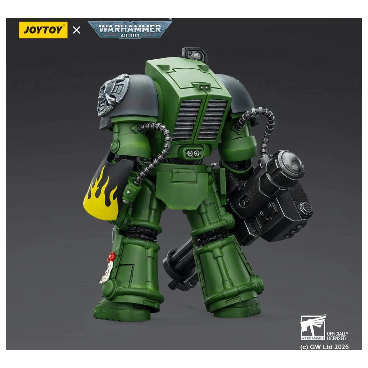 Warhammer 40,000 Akcijska figura Salamanders Terminator 3 s Power Fist i Assault Cannon 14 cm fotografija proizvoda