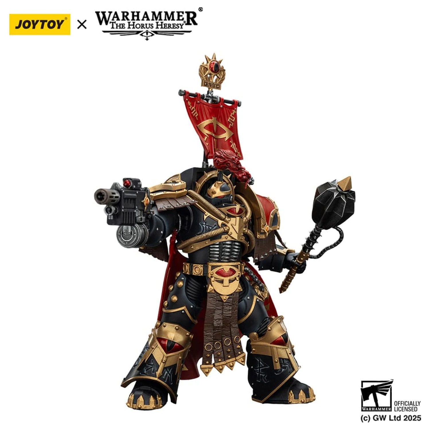 Warhammer 40,000: Sons of Horus Akcijska figura Legion Cataphractii Praetor s Combi-Melta oružjem i Power Maul oružjem 14 cm fotografija proizvoda