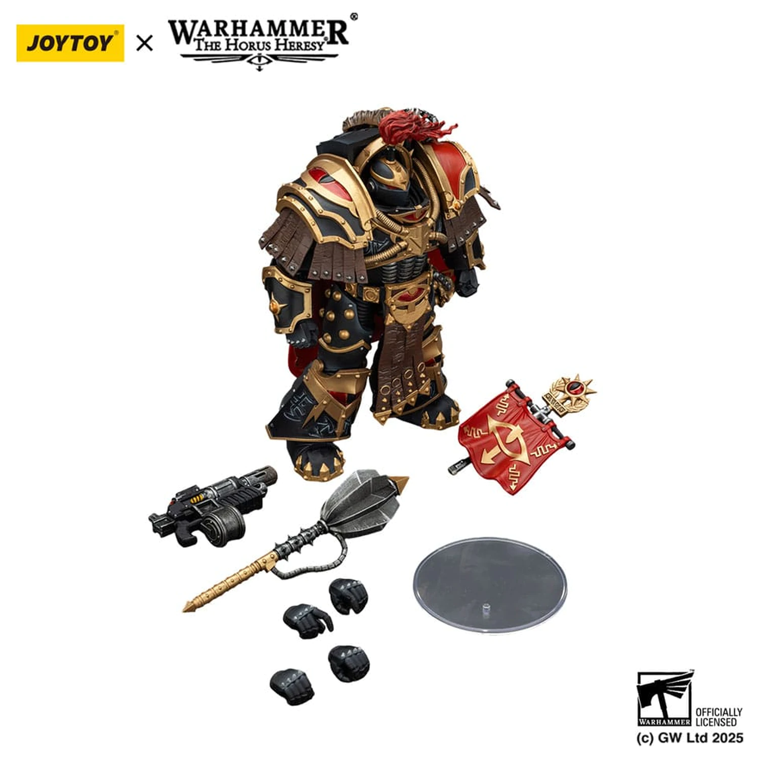 Warhammer 40,000: Sons of Horus Akcijska figura Legion Cataphractii Praetor s Combi-Melta oružjem i Power Maul oružjem 14 cm fotografija proizvoda