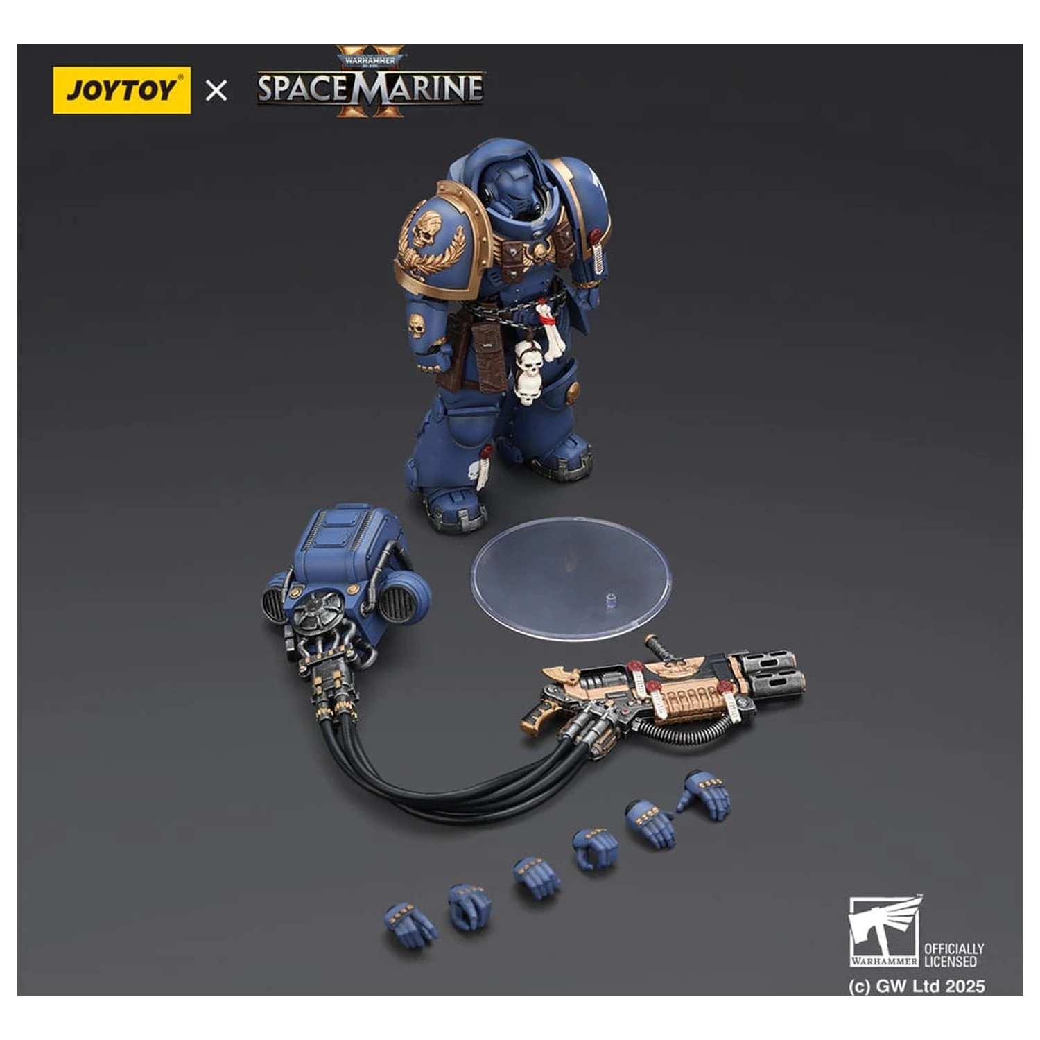 Warhammer 40,000: Space Marine 2 figura Ultramarines Heavy Artificer Armor s Relic Multi-Melta, 13 cm fotografija proizvoda