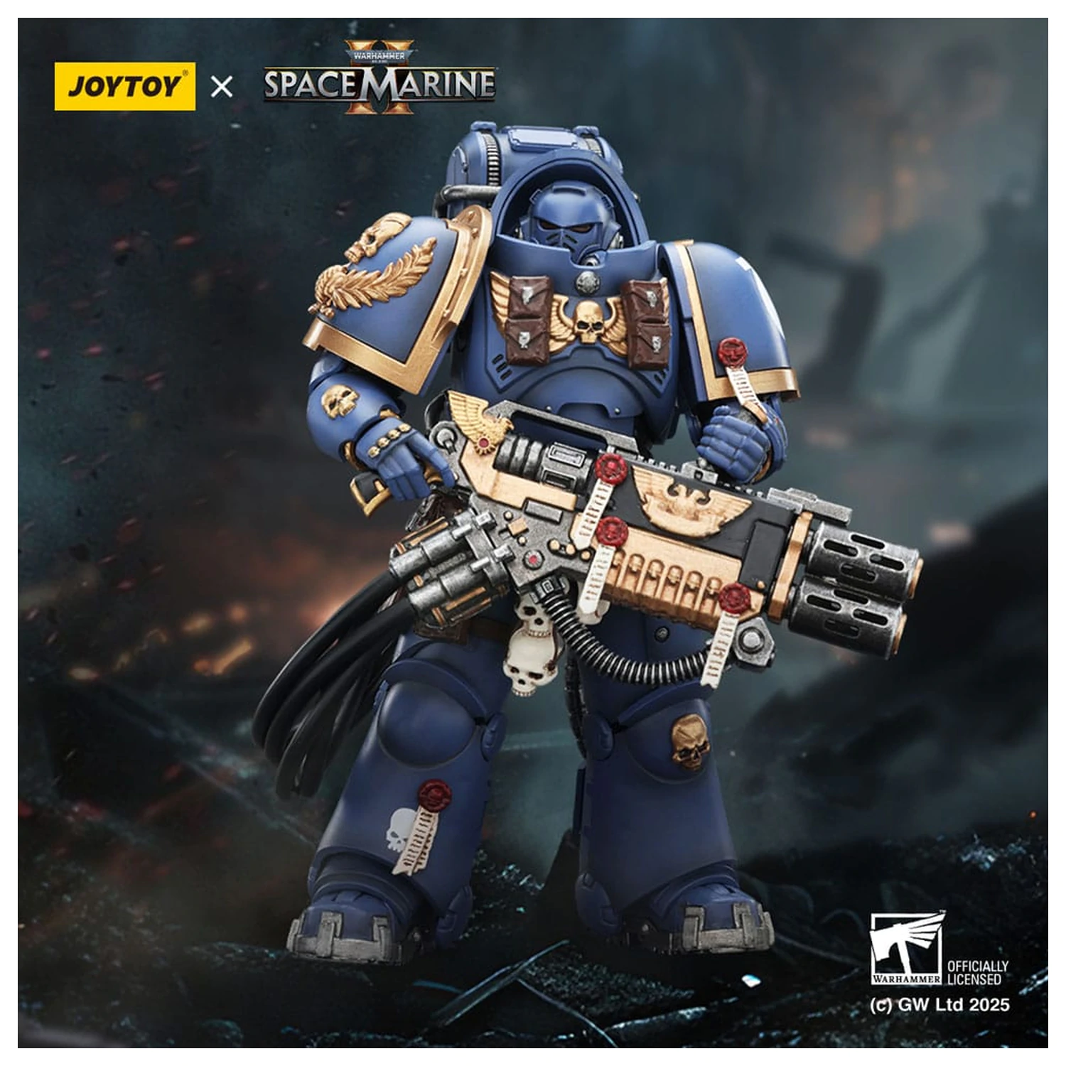 Warhammer 40,000: Space Marine 2 figura Ultramarines Heavy Artificer Armor s Relic Multi-Melta, 13 cm fotografija proizvoda