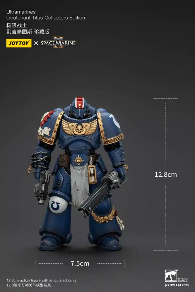 Warhammer 40,000: Space Marine 2 akcijska figura Ultramarines Lieutenant Titus Collectors Edition 13 cm fotografija proizvoda